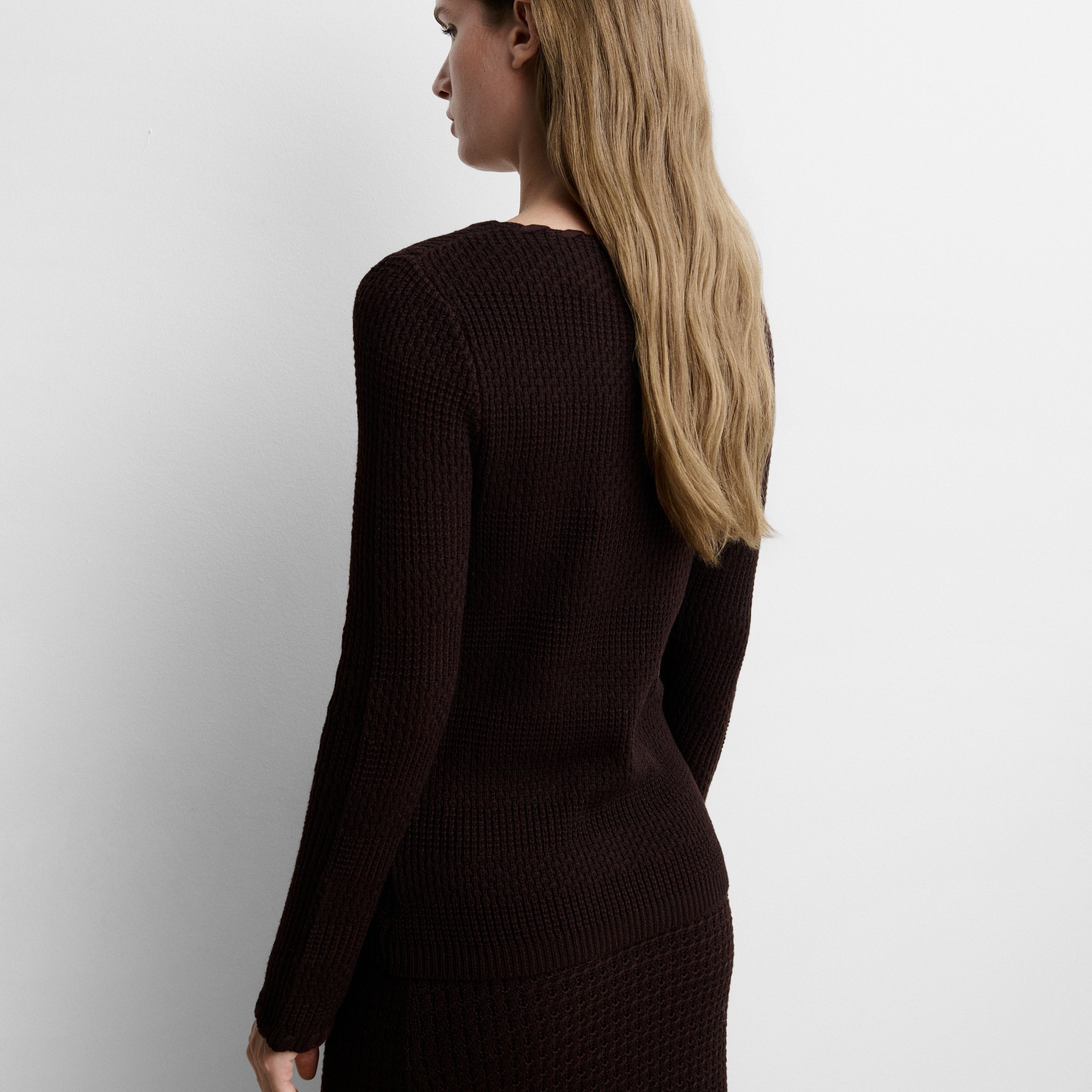 Pull en maille texturée
