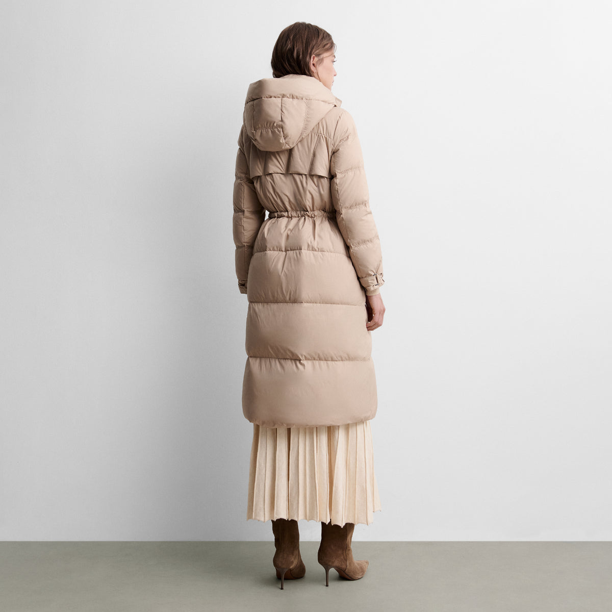 Long quilted parka