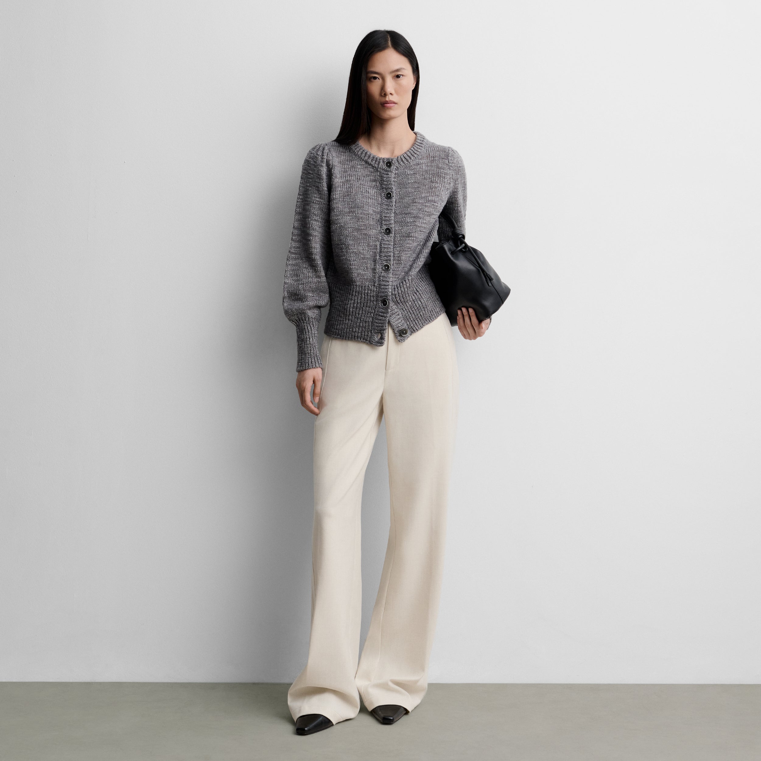 Cardigan court en maille