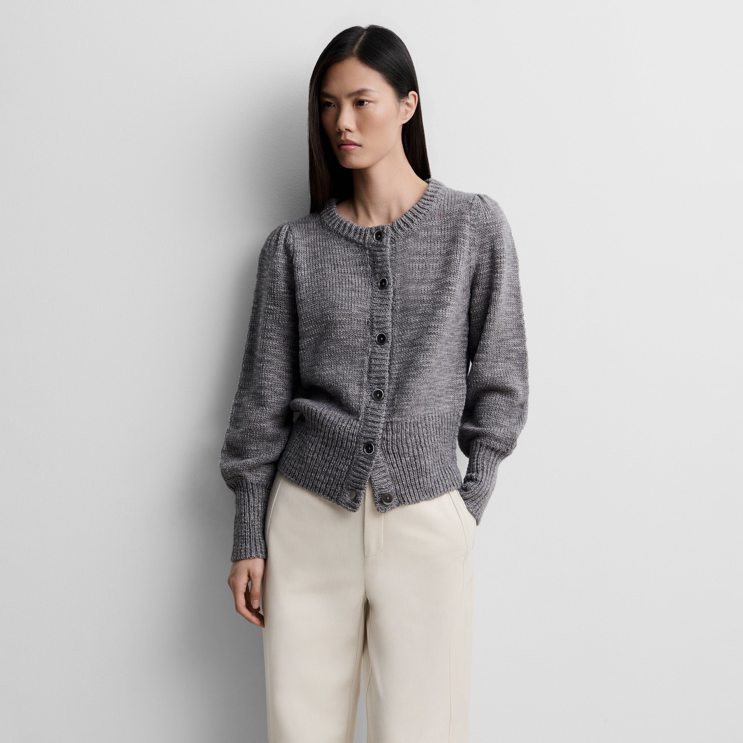 Cardigan court en maille