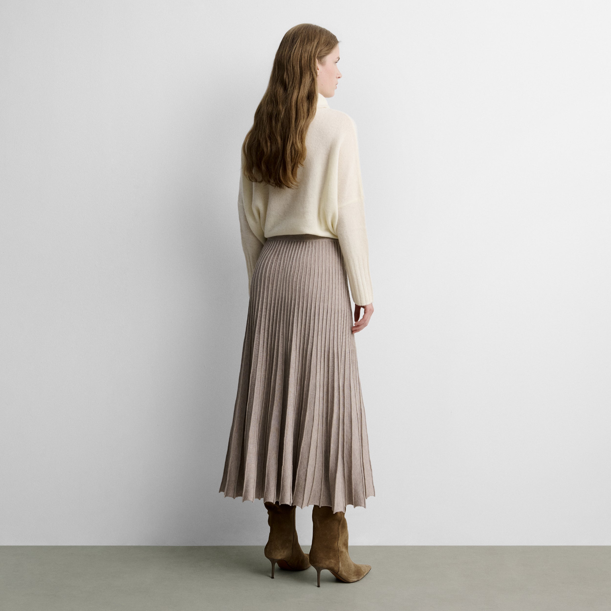 Jupe en maille évasée