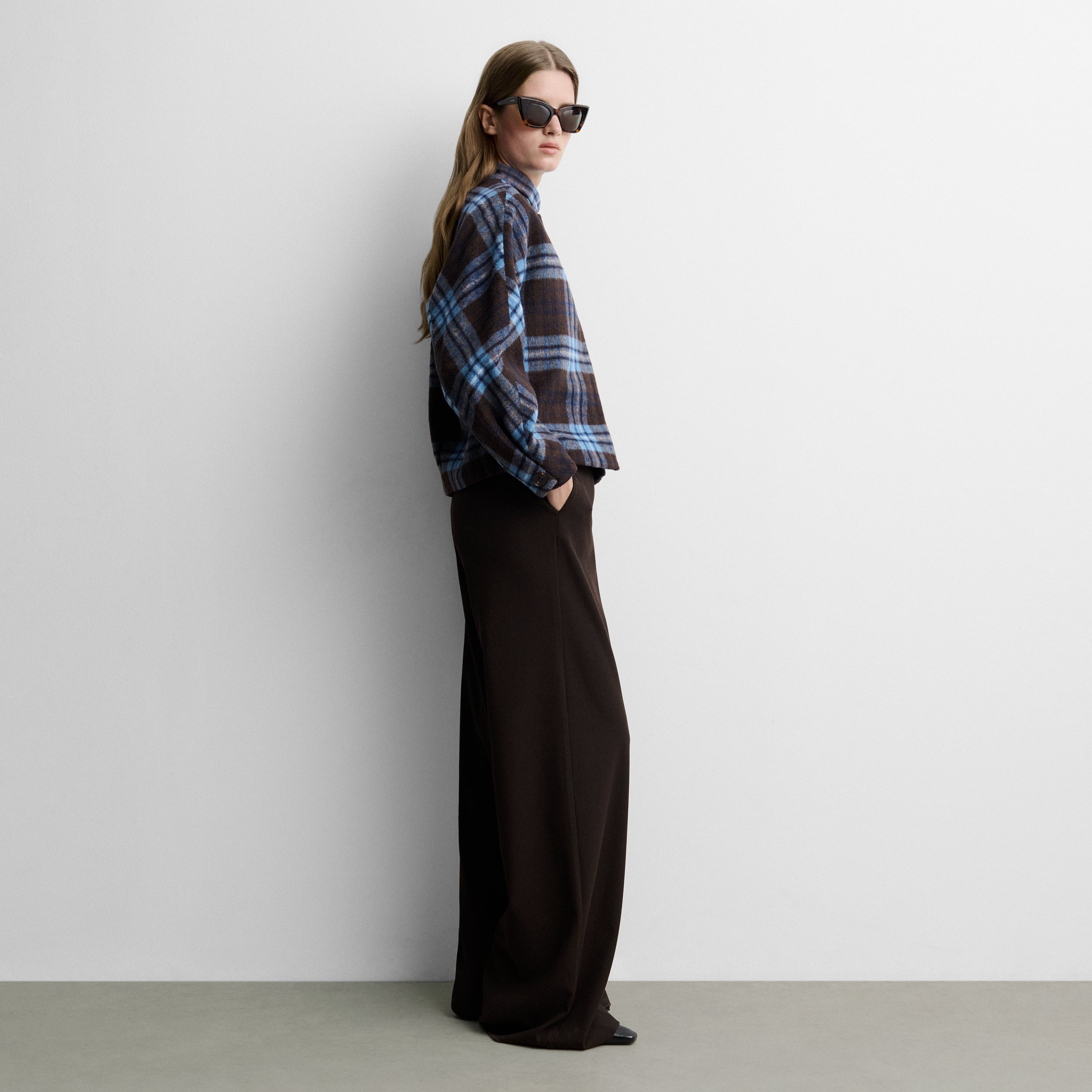 Veste imprimée à carreaux