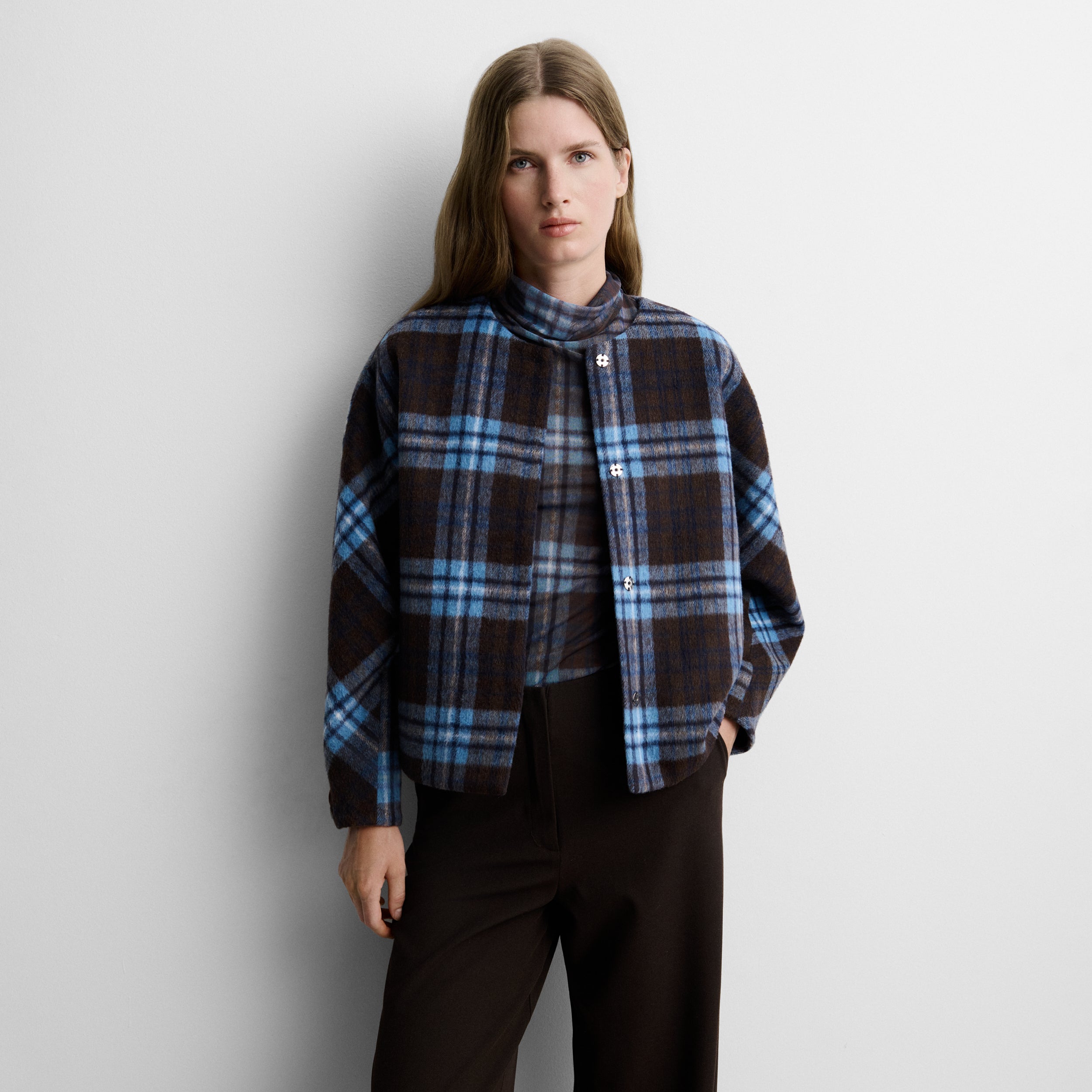 Veste imprimée à carreaux