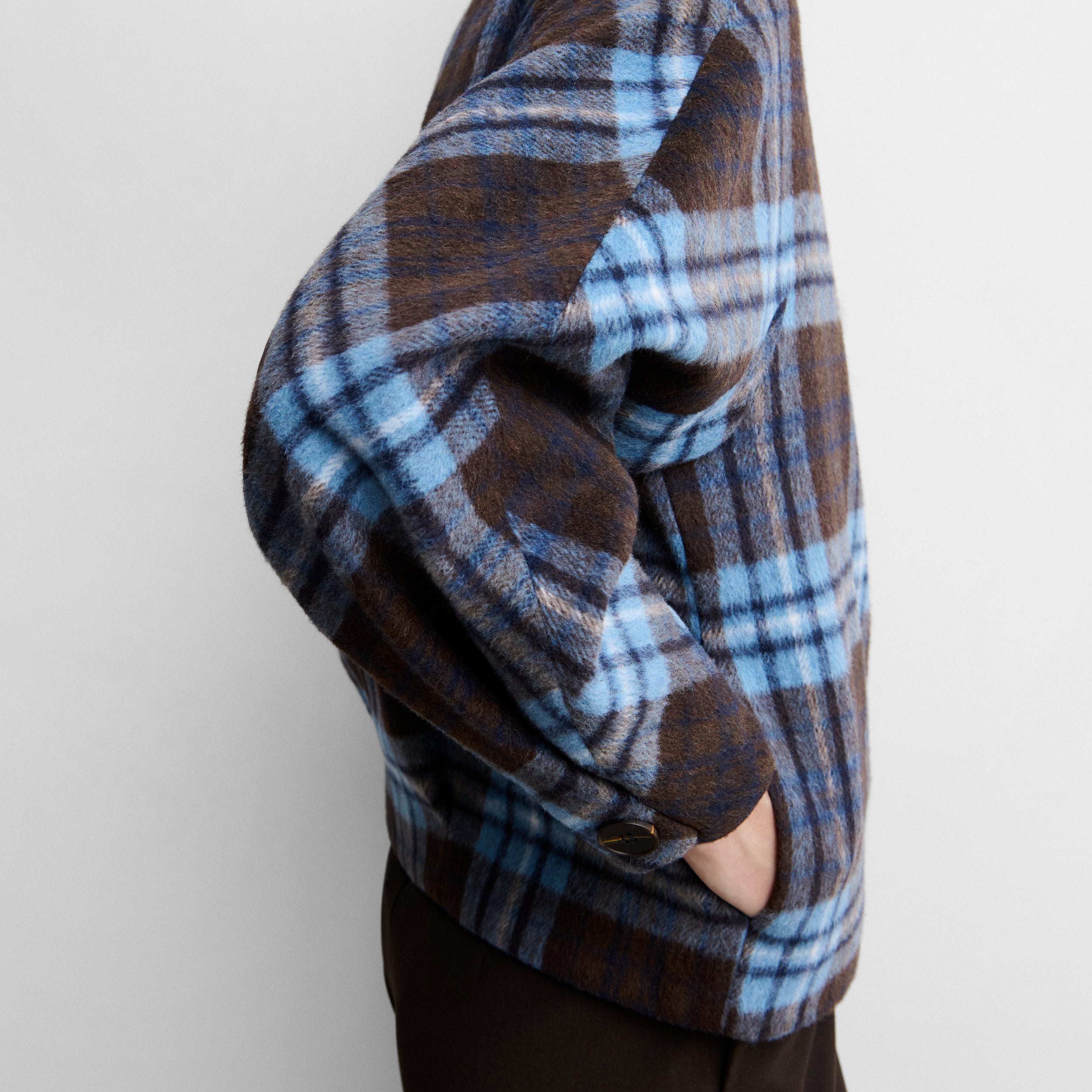 Veste imprimée à carreaux