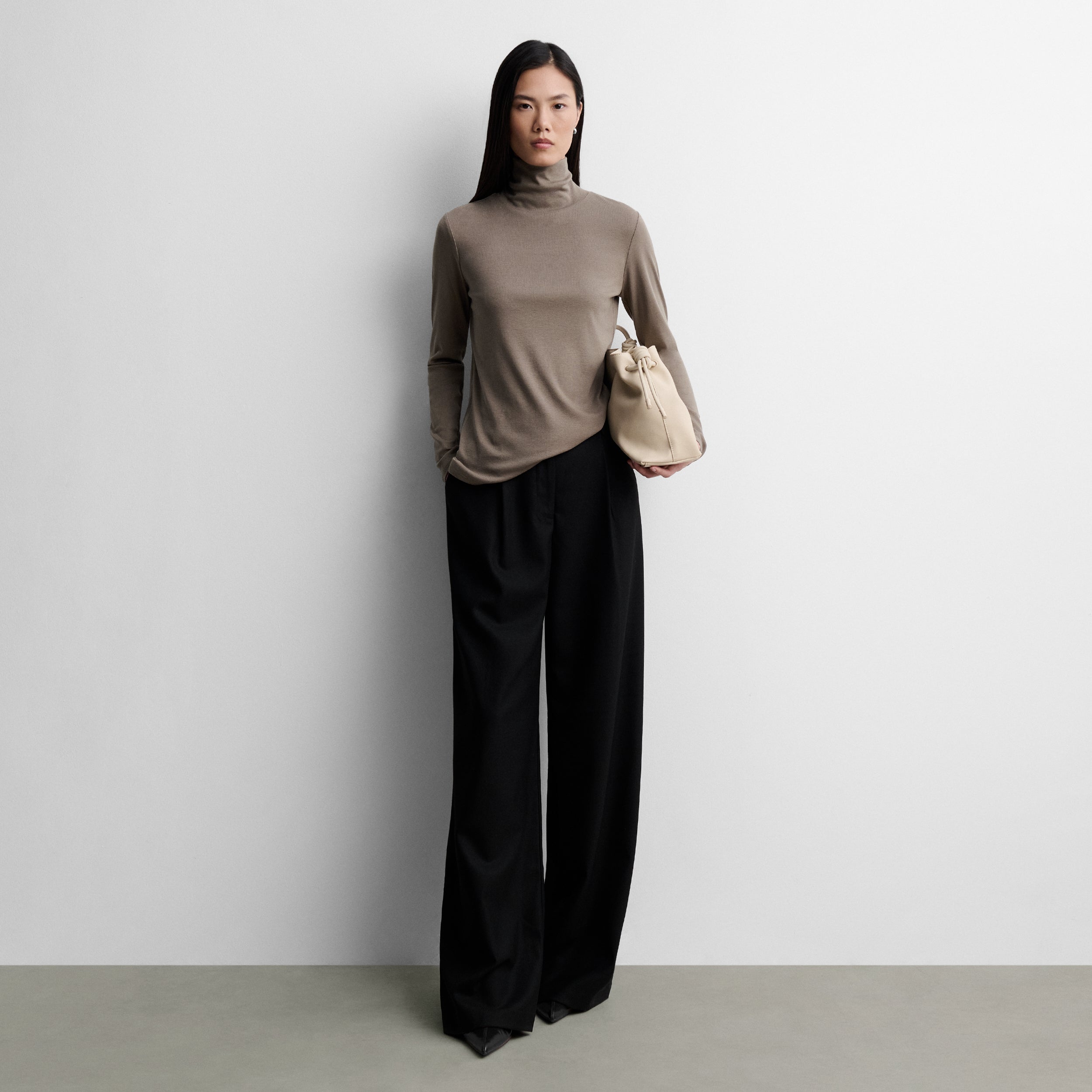 High-neck t-shirt