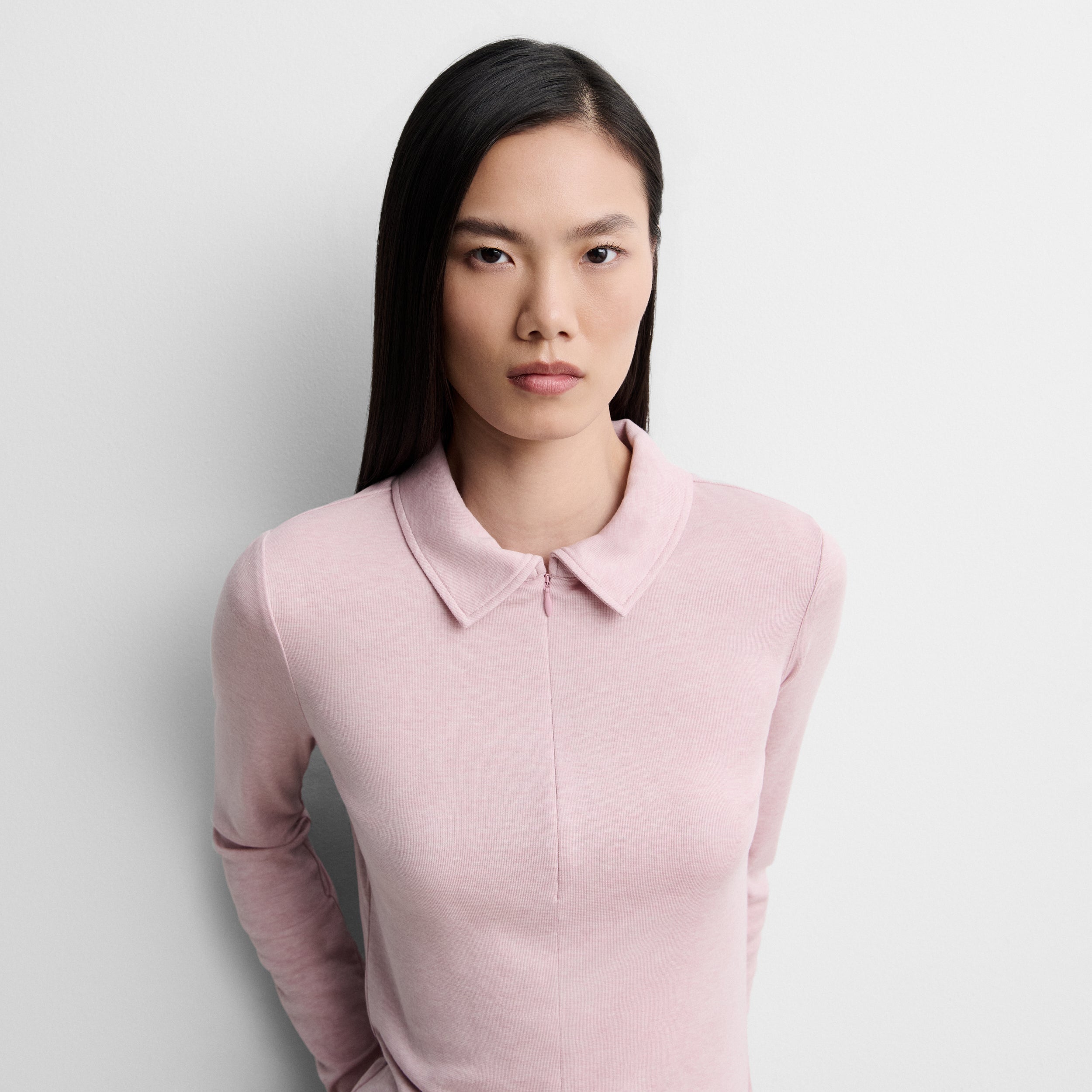 Polo-neck t-shirt