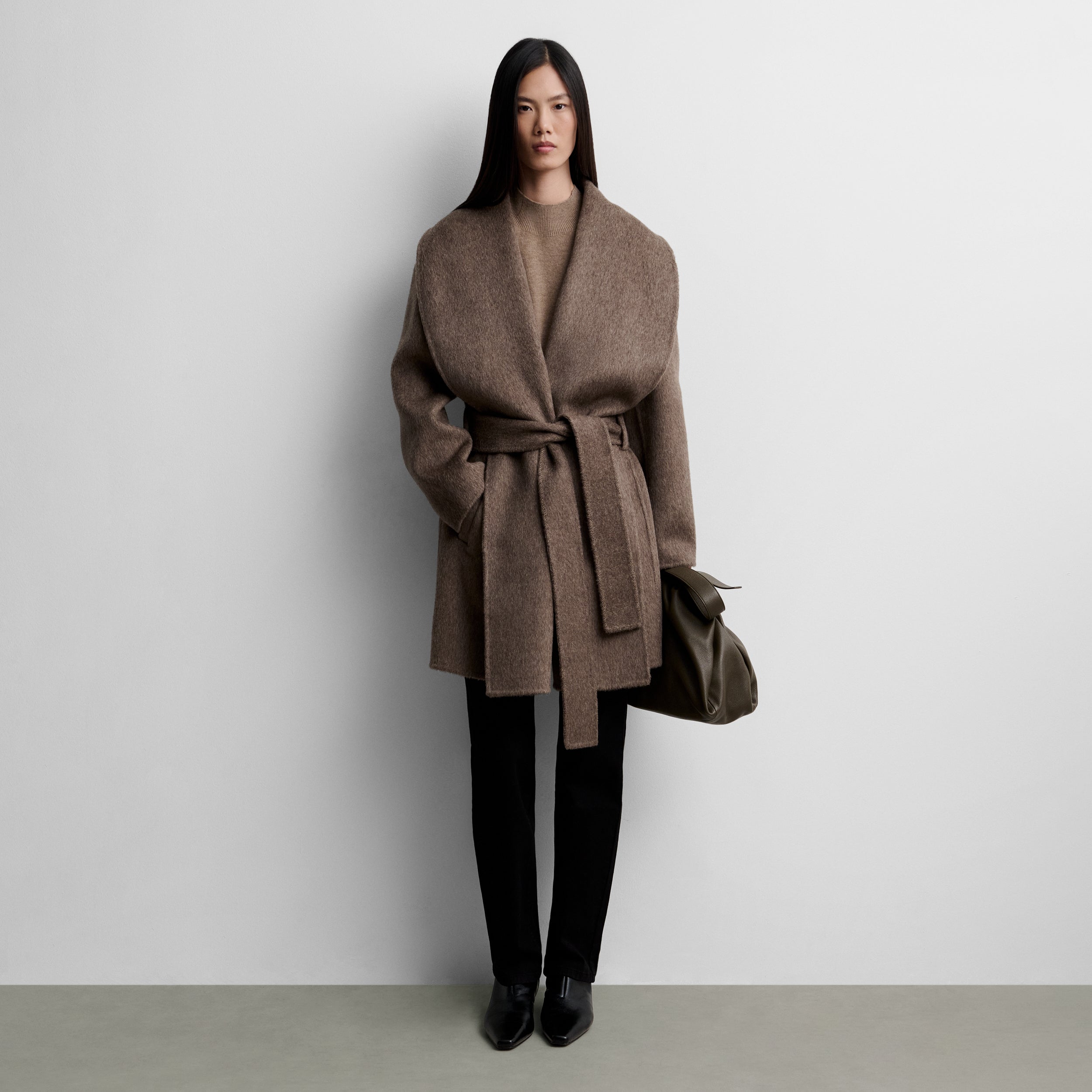 Manteau en laine double face
