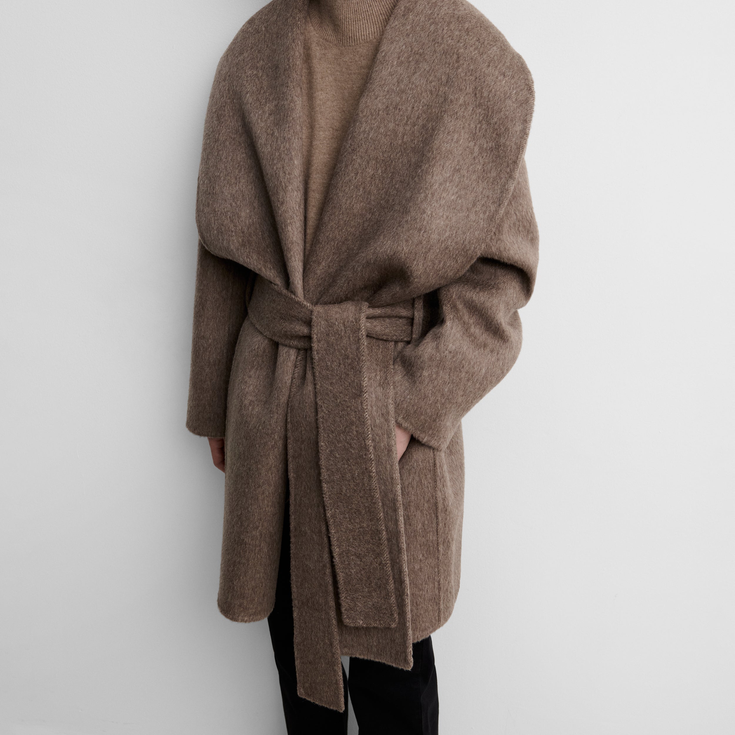 Manteau en laine double face