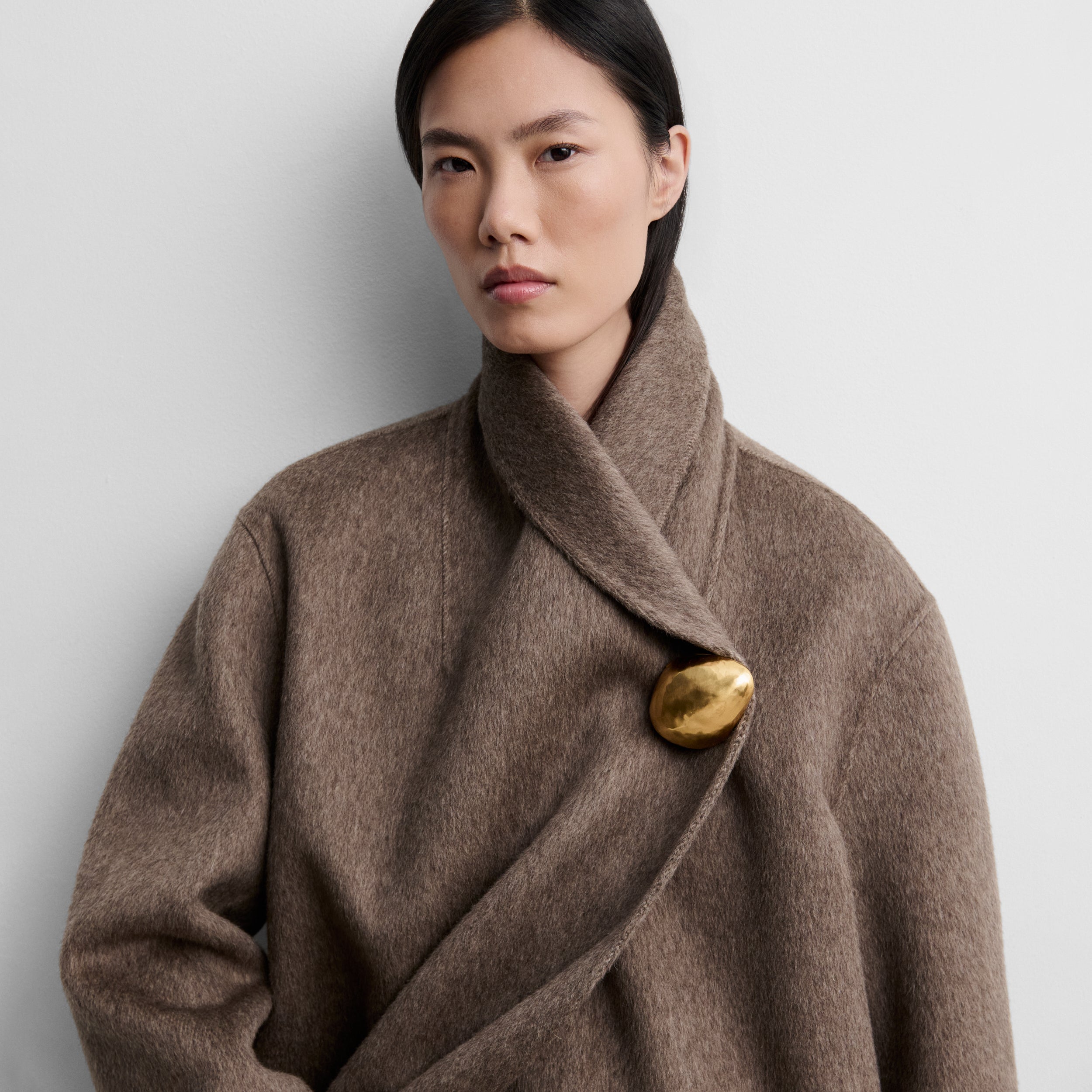 Manteau en laine double face