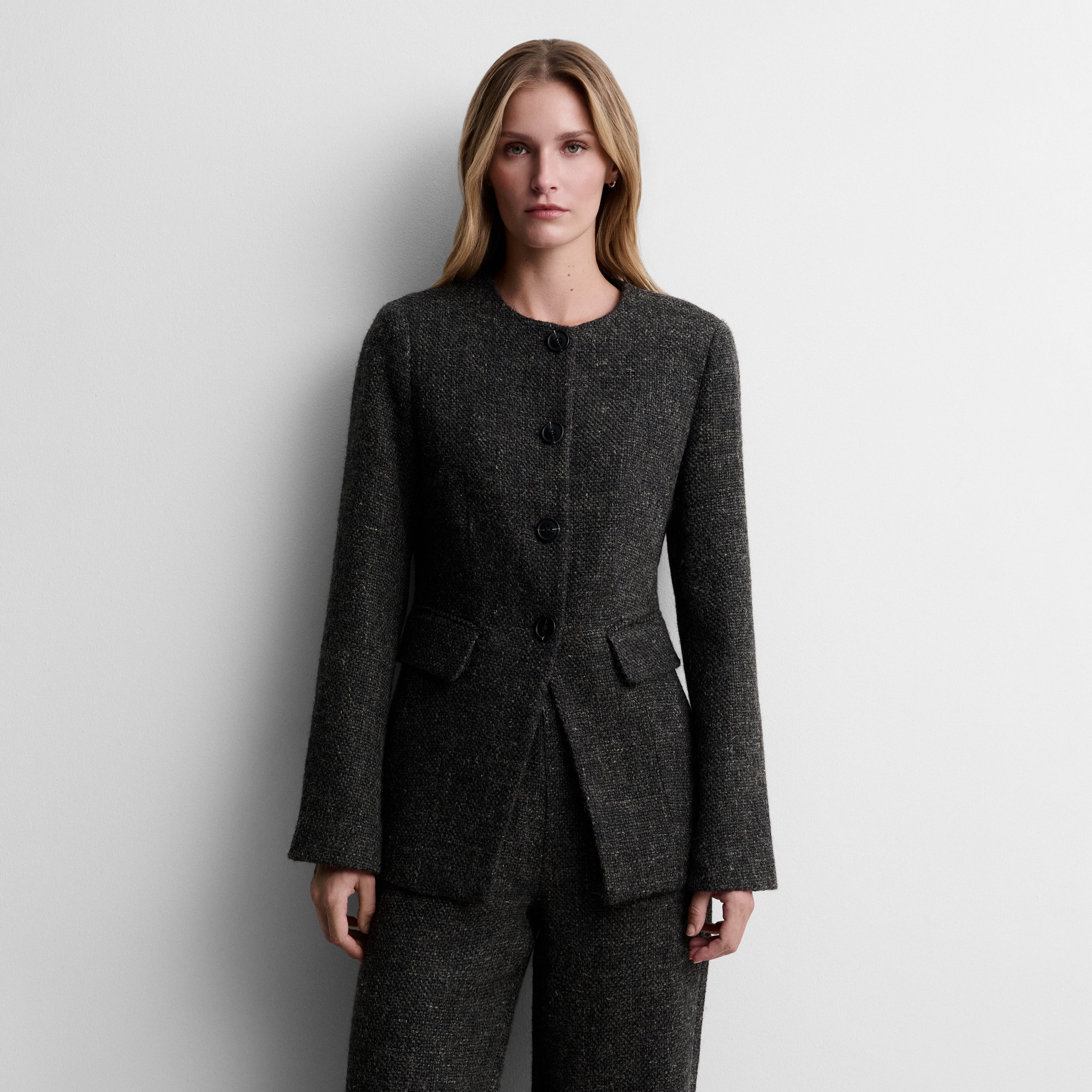 Veste cintrée en tweed