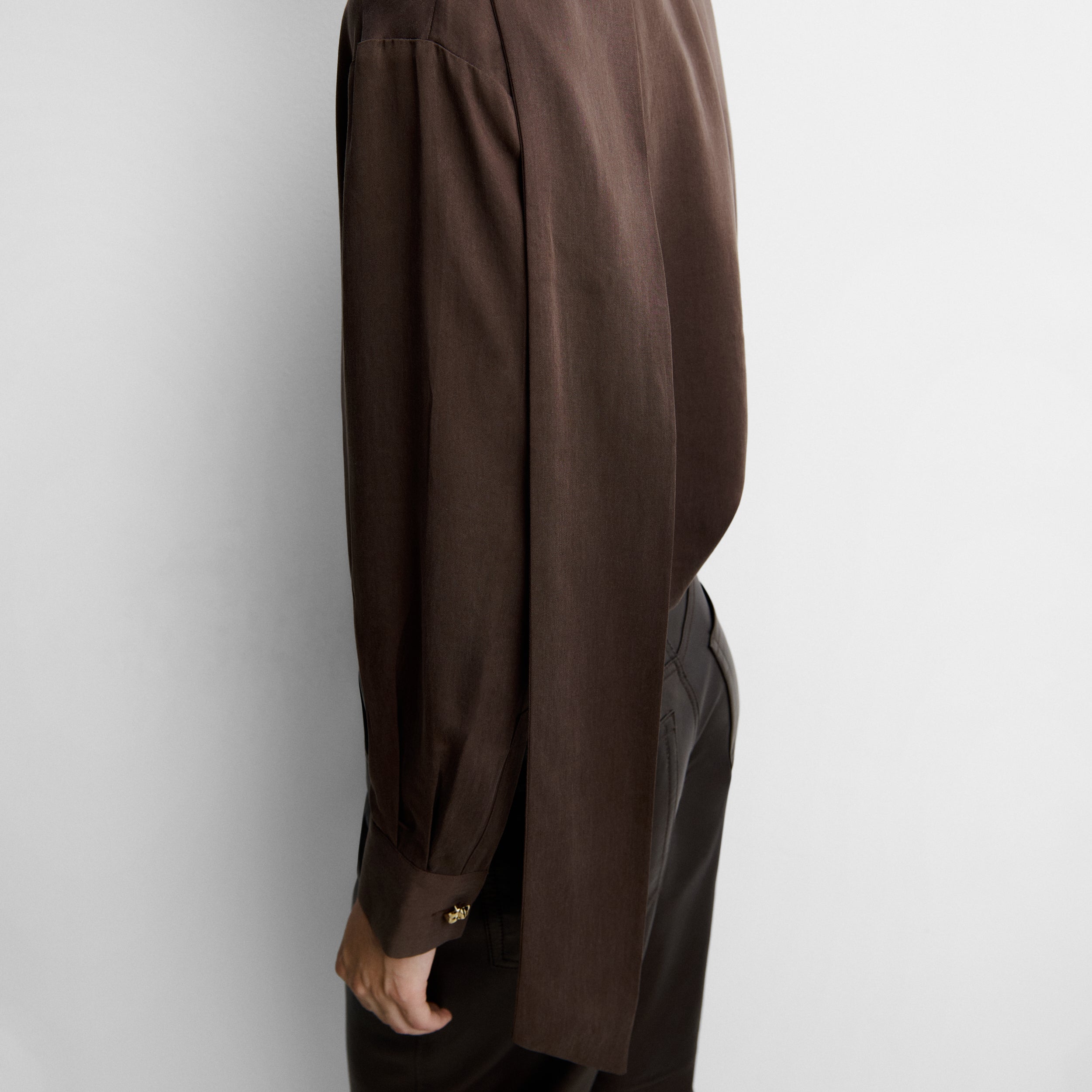 Blouse fluide à nœud