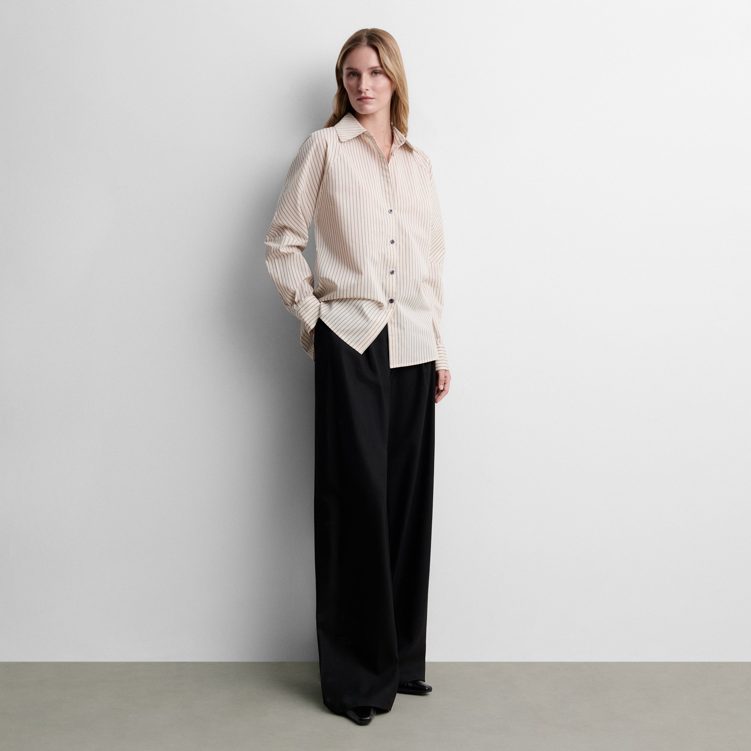Chemise imprimée à rayures