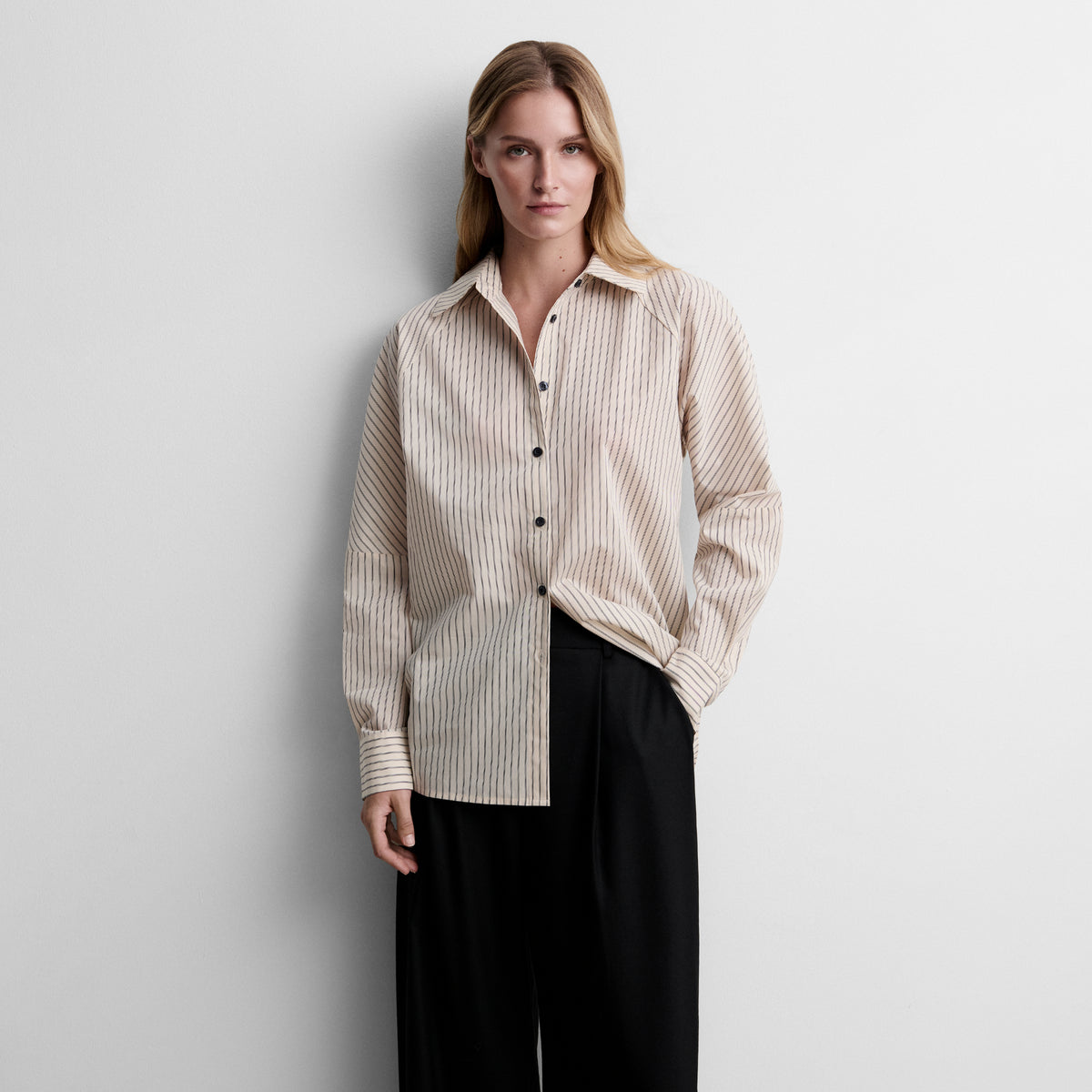 Chemise imprimée à rayures