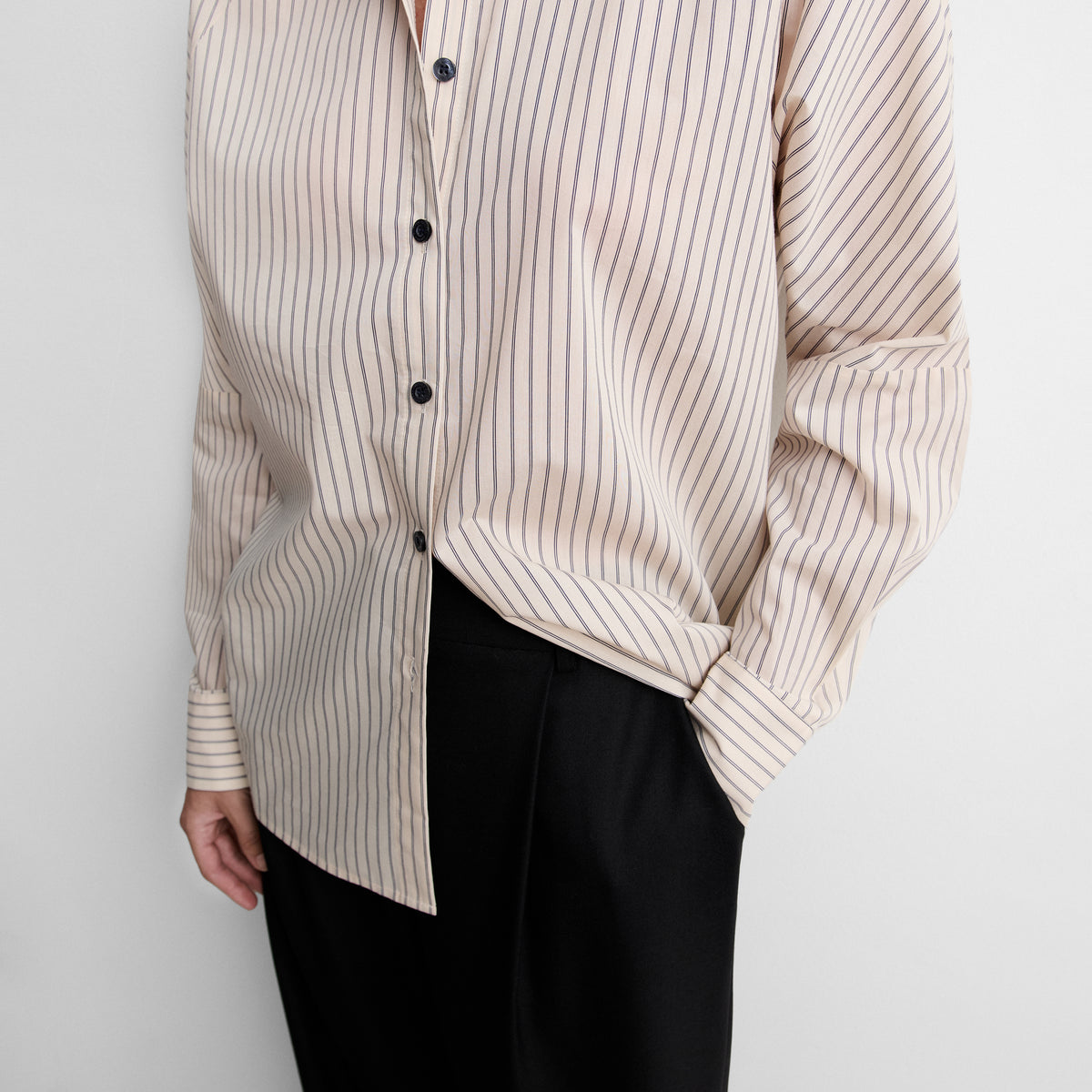 Chemise imprimée à rayures