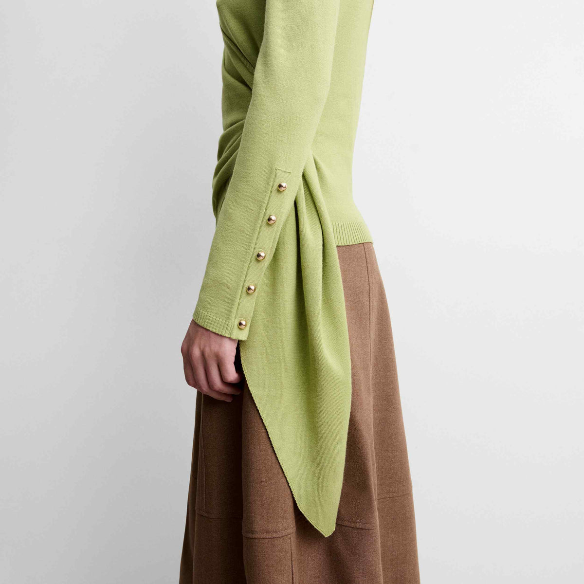 Pull en maille à nœud