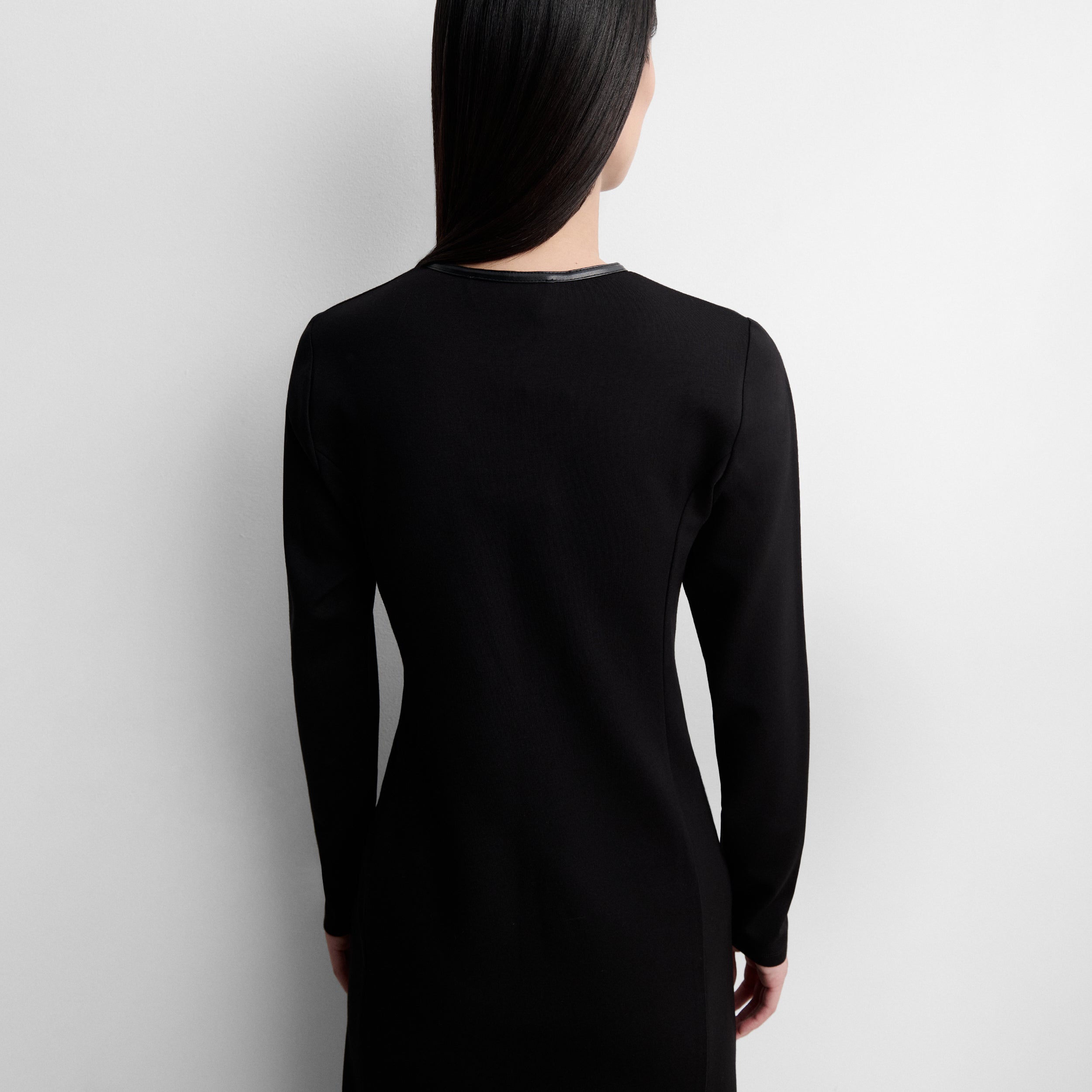 Robe en maille bicolore