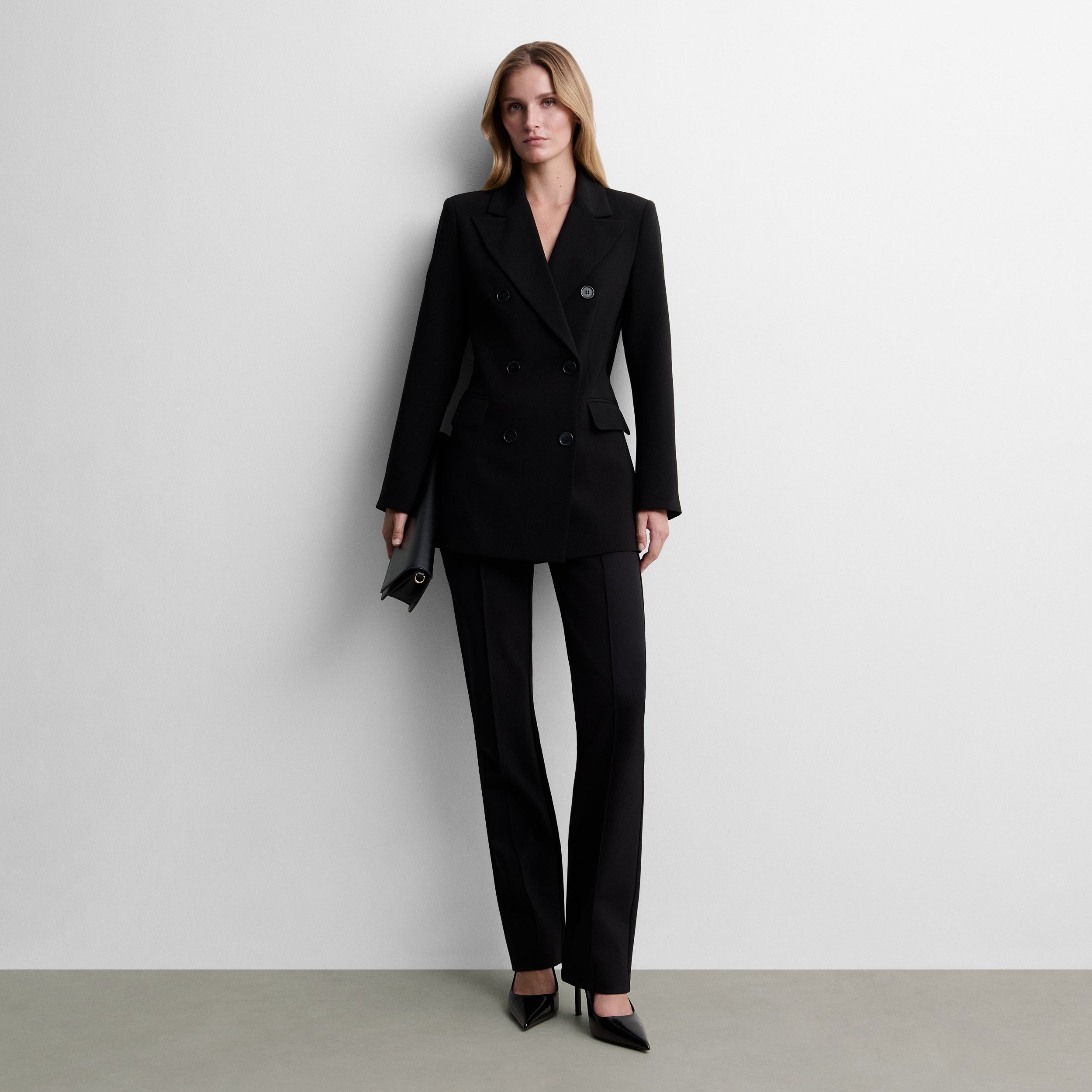 Blazer droit croisé