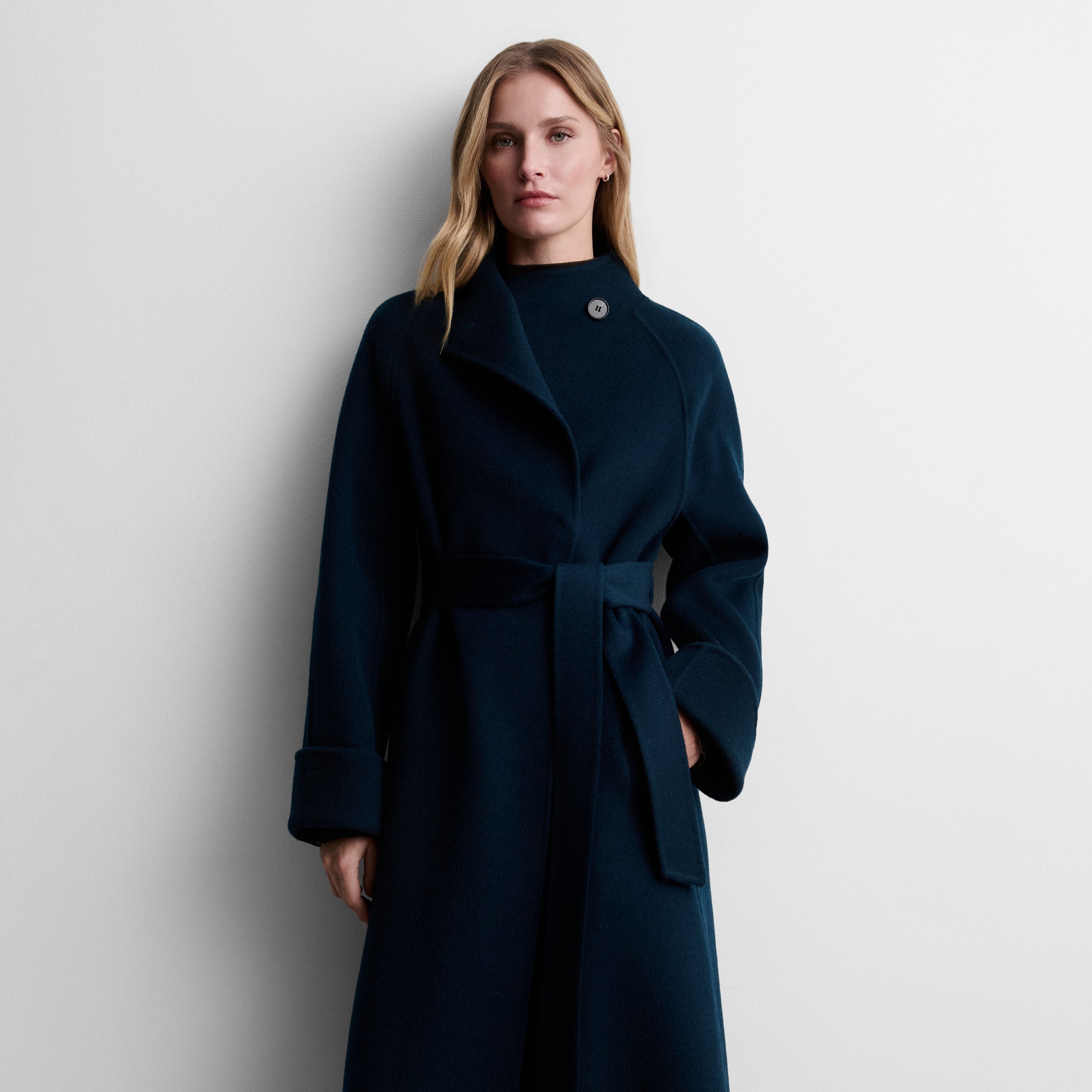 Manteau long en laine