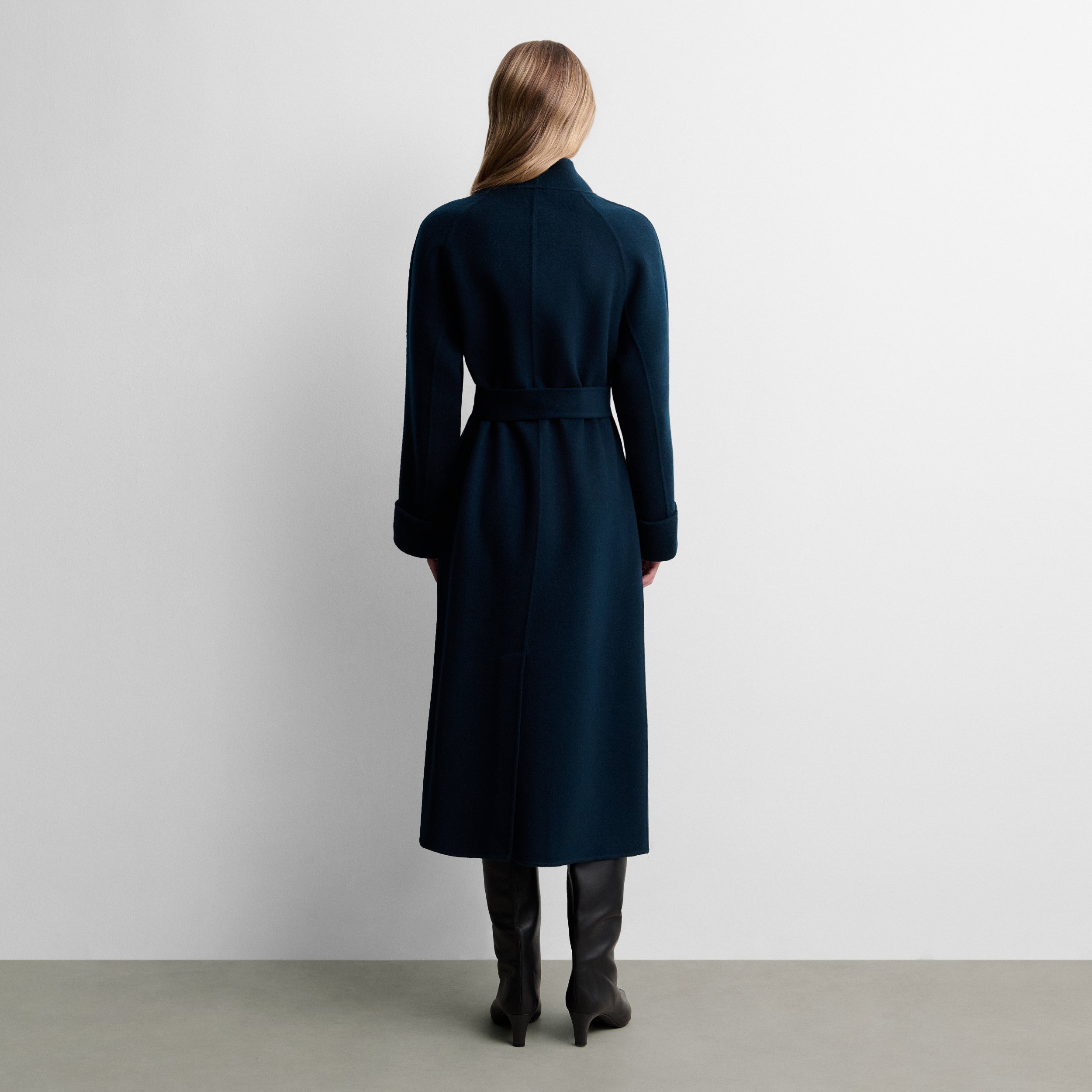 Manteau long en laine