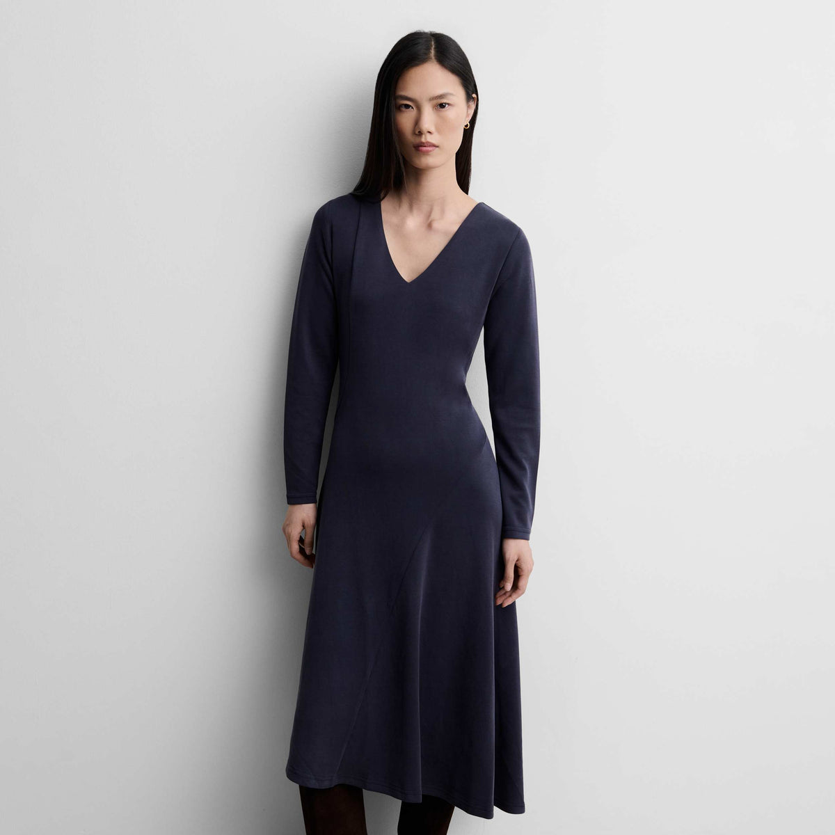 Robe en maille évasée