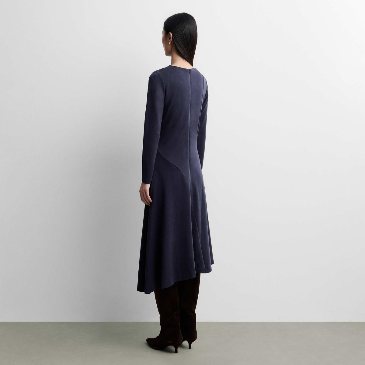 Robe en maille évasée