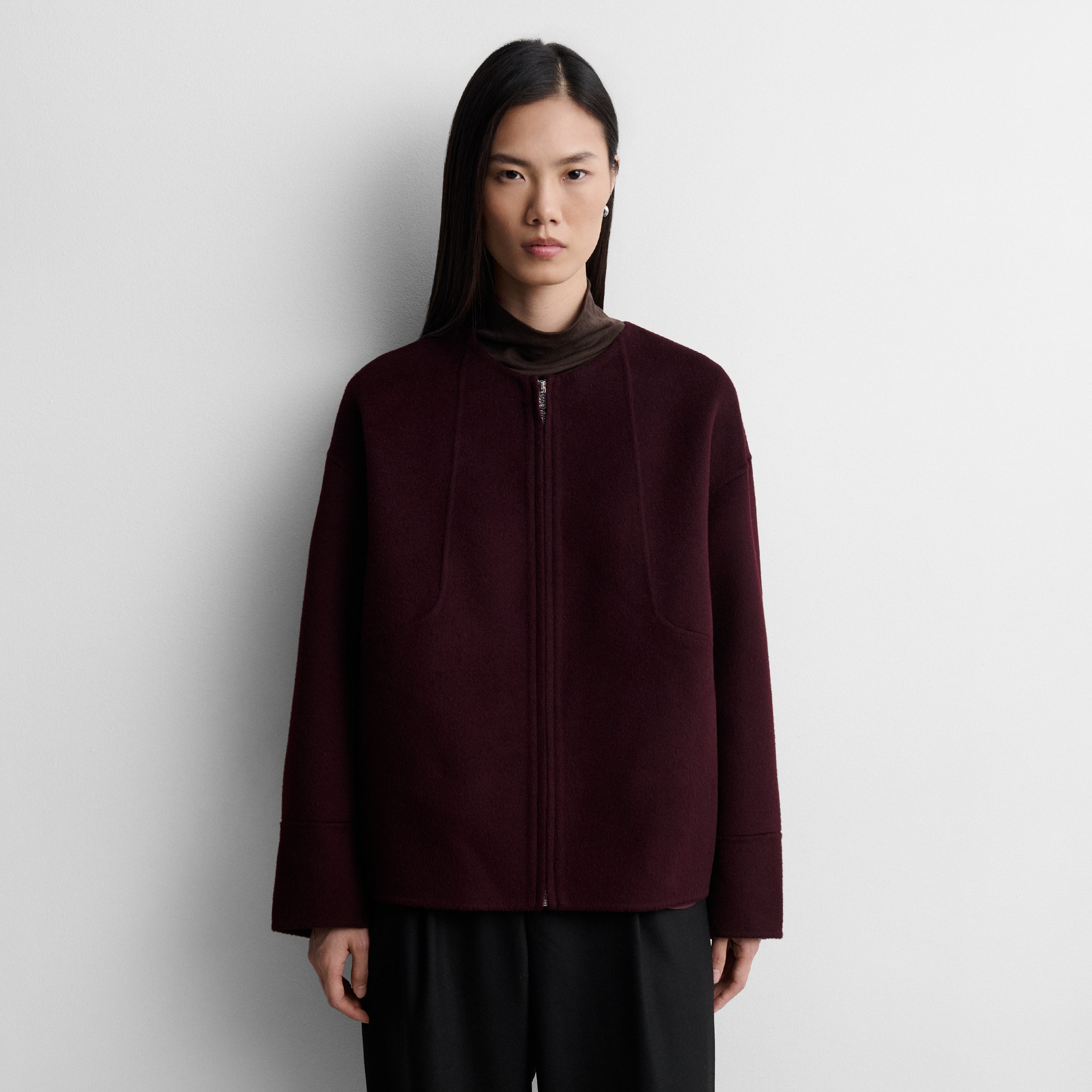 Jacket with zip