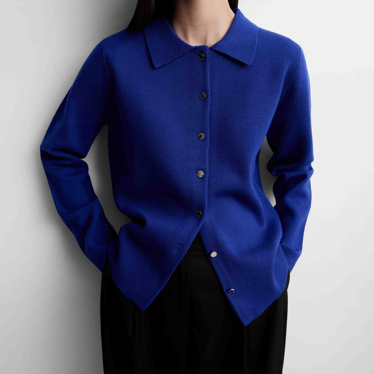 Cardigan en maille technique