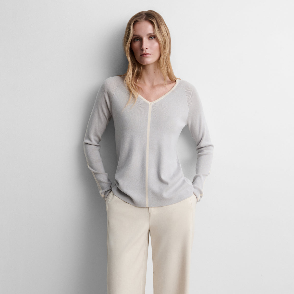 V-neck sweater