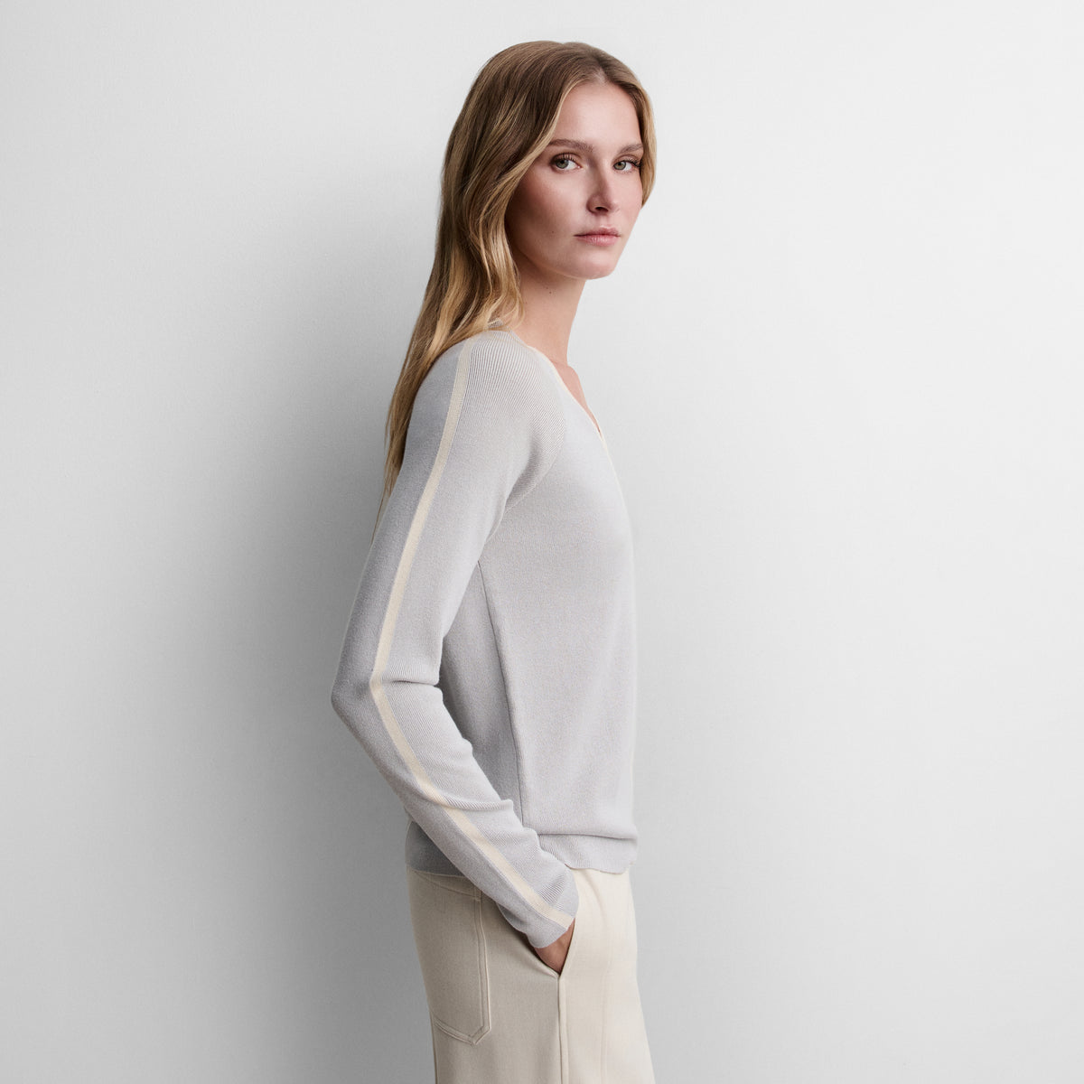 V-neck sweater