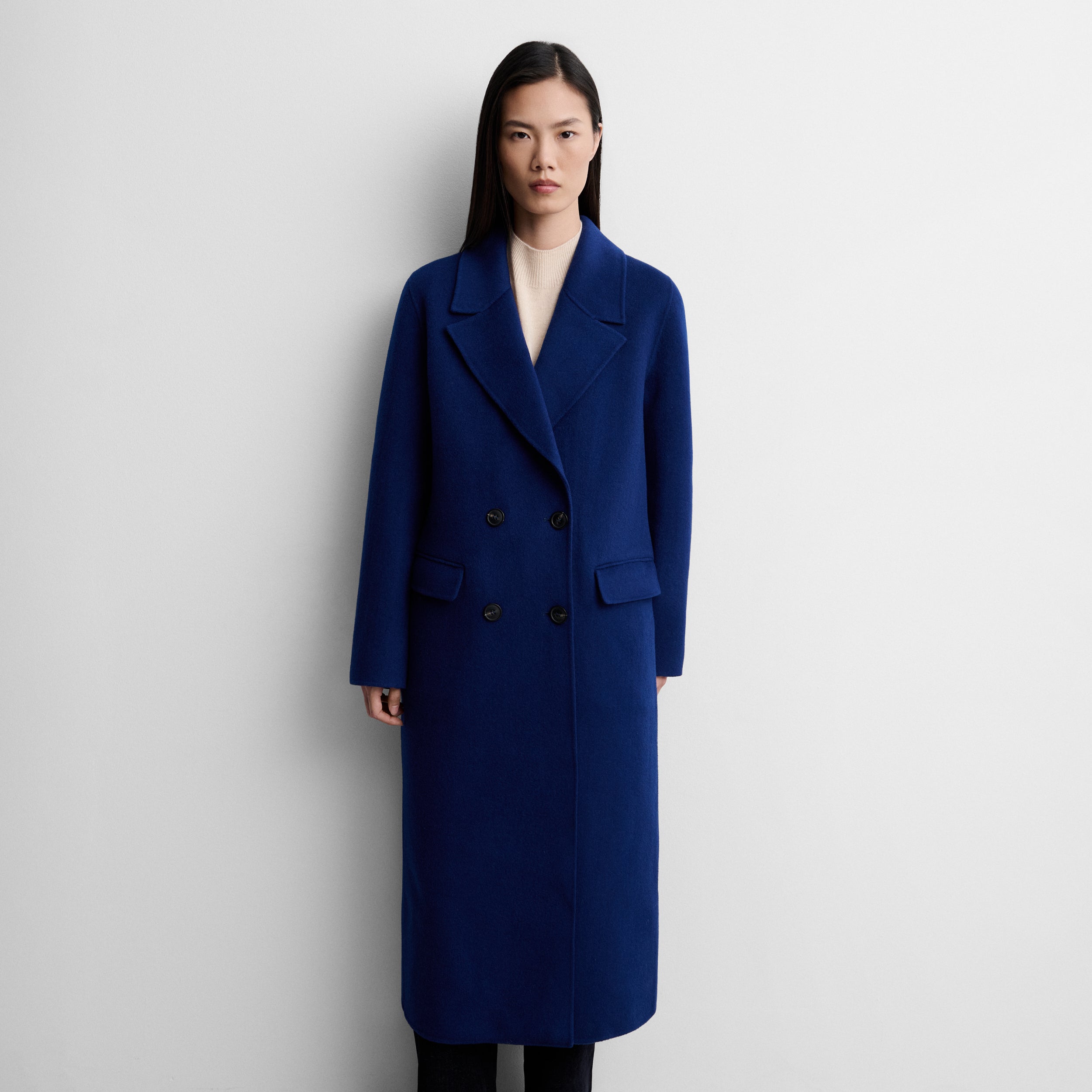 Manteau en laine double face