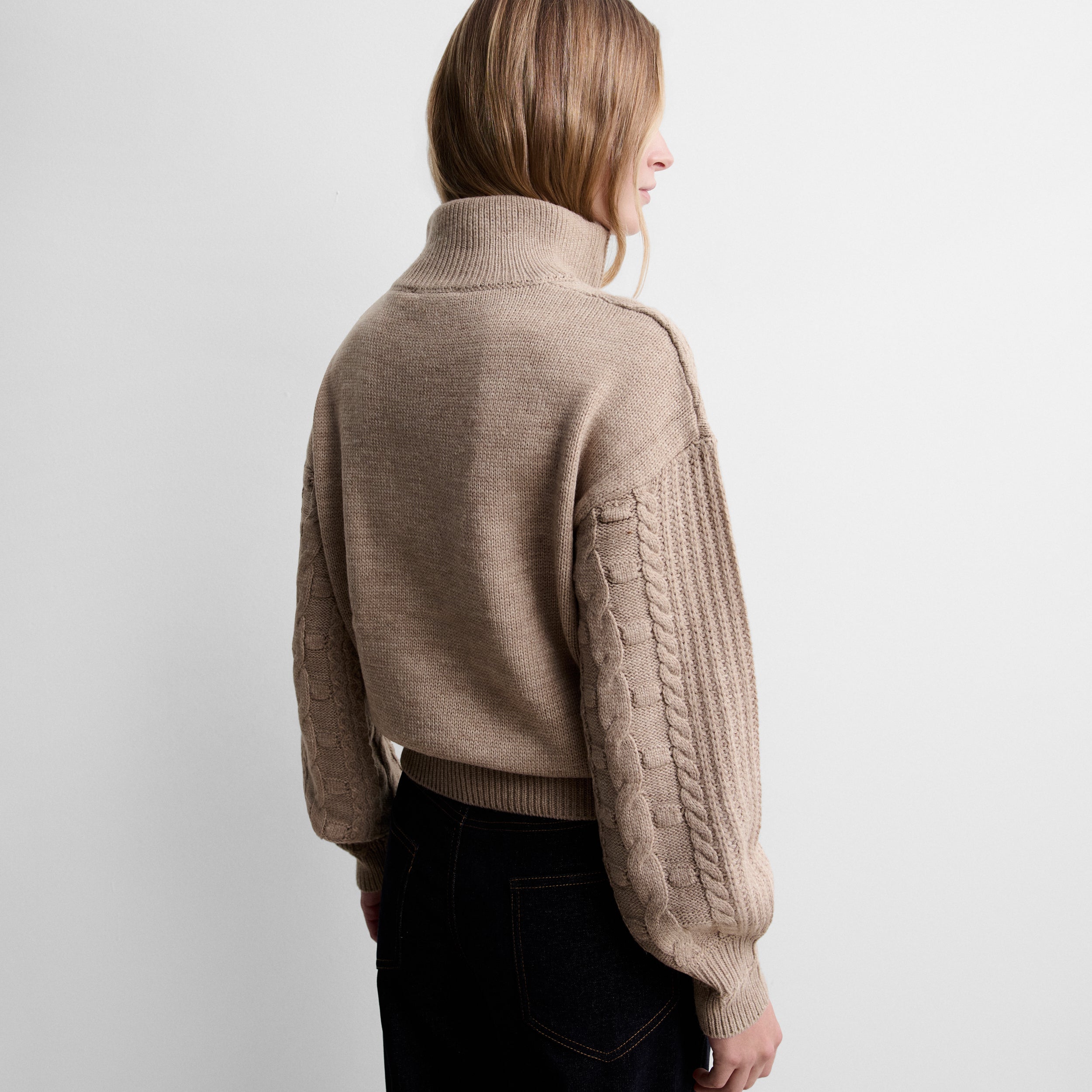 Cable-knit sweater