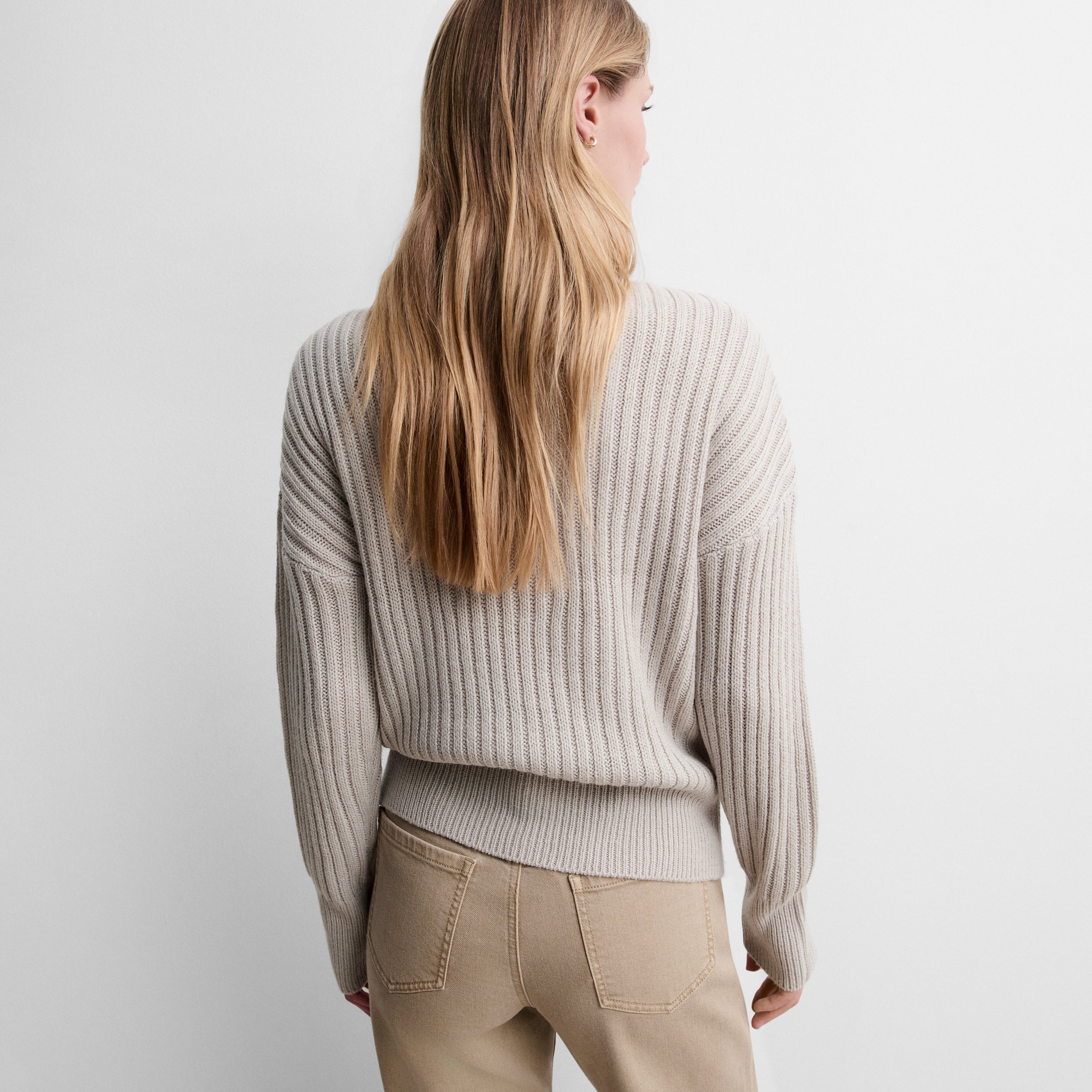 Pull en maille col montant