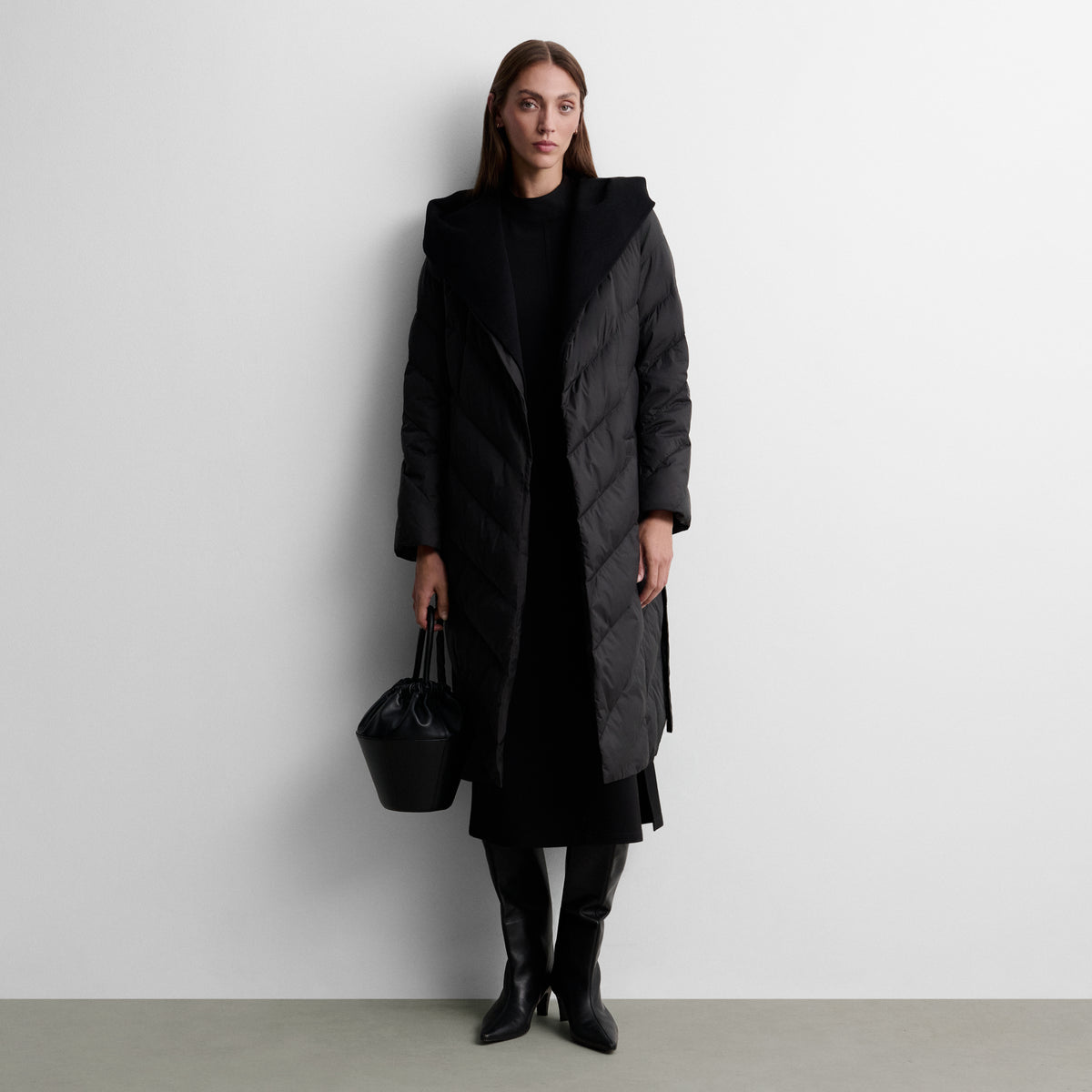 Parka longue à capuche
