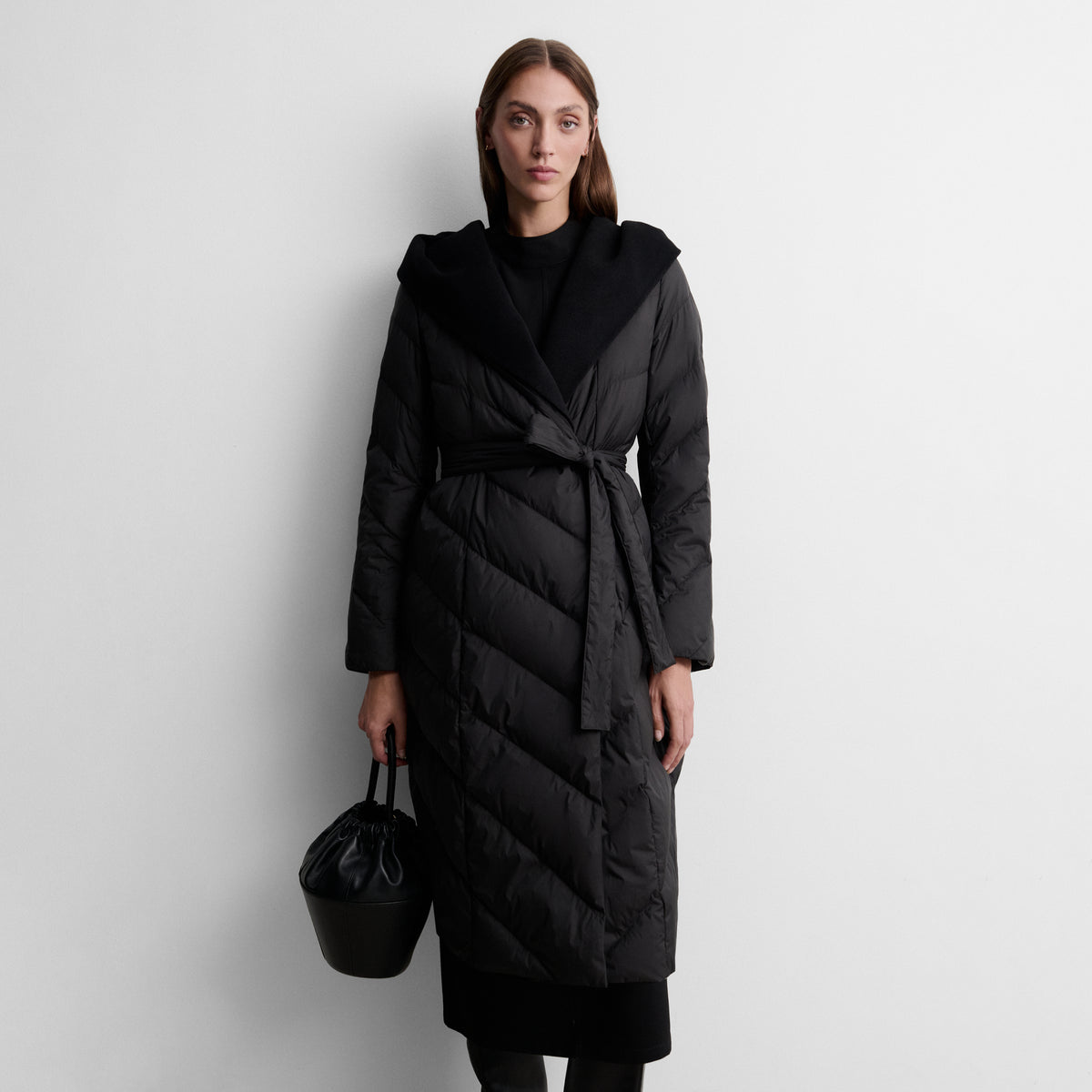 Parka longue à capuche