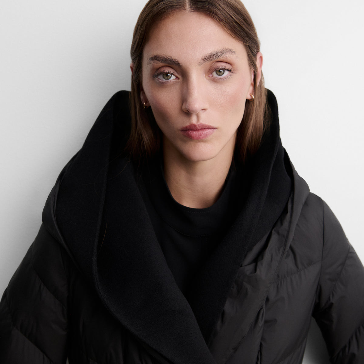 Parka longue à capuche