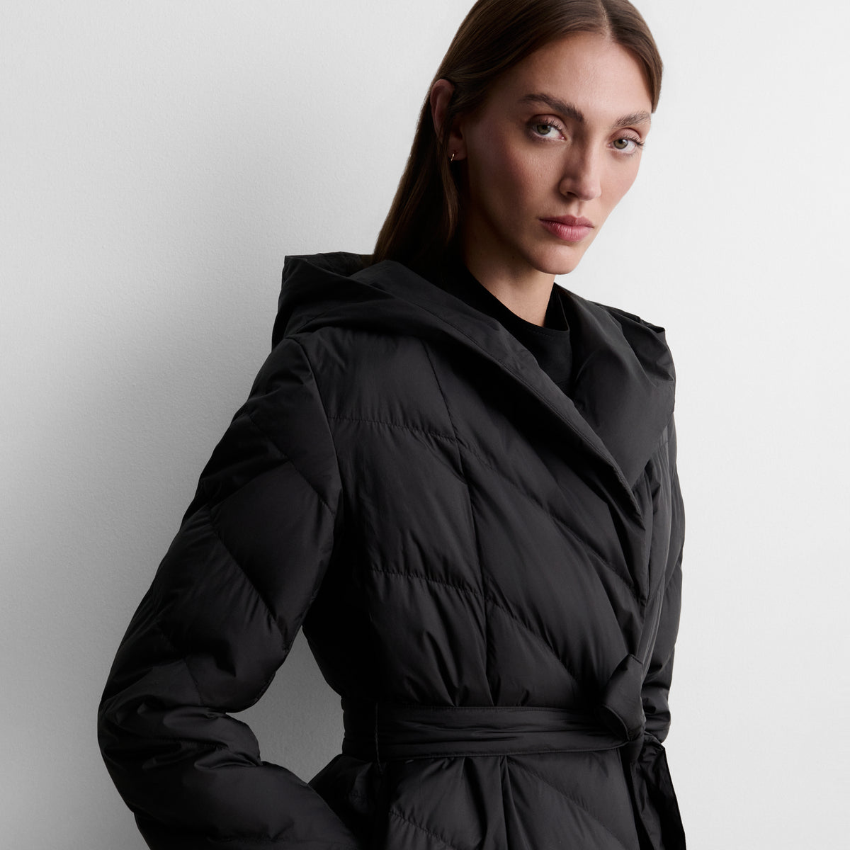 Parka longue à capuche