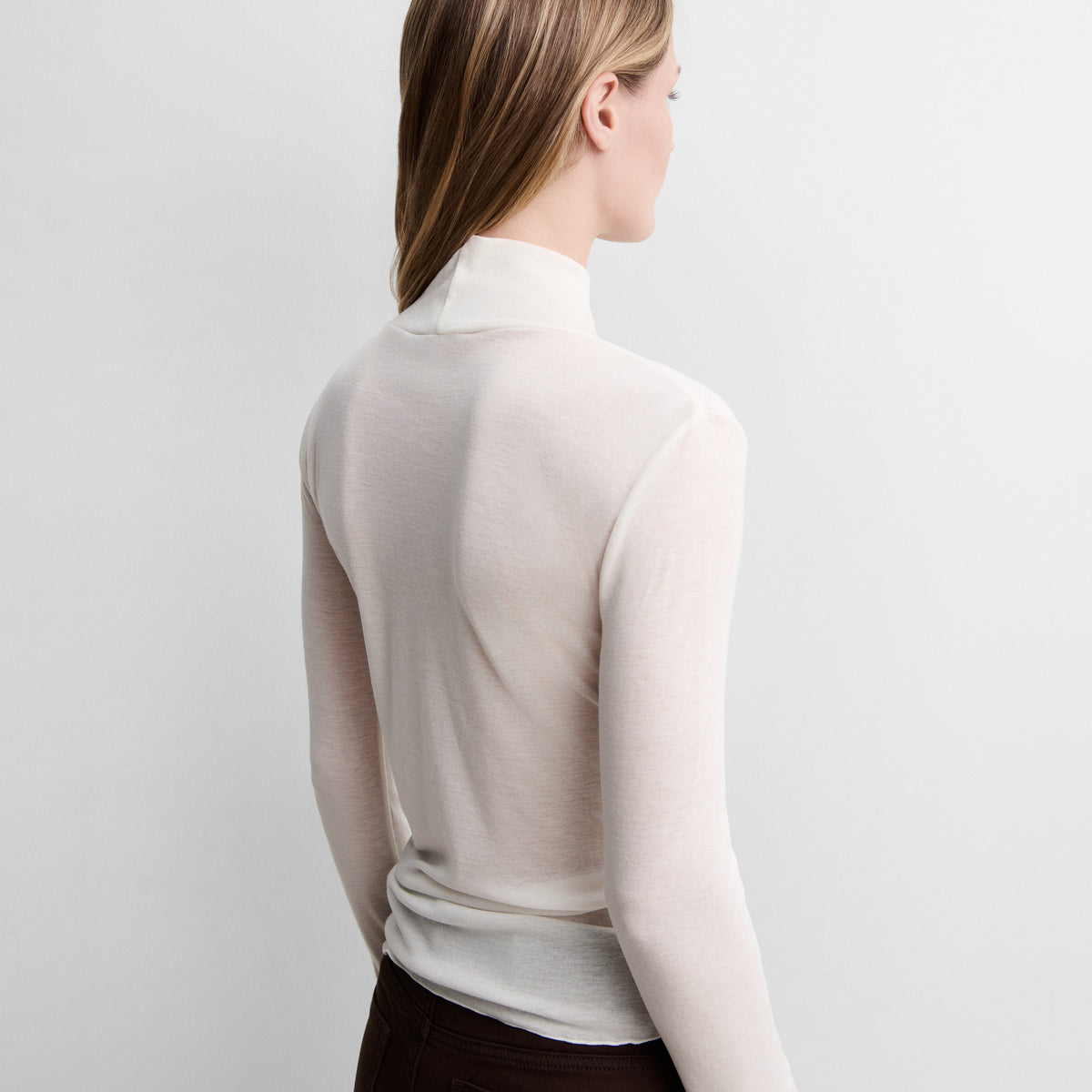 High-neck t-shirt
