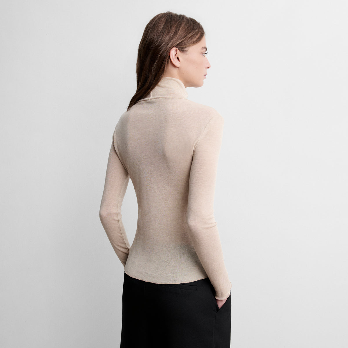 High-neck t-shirt