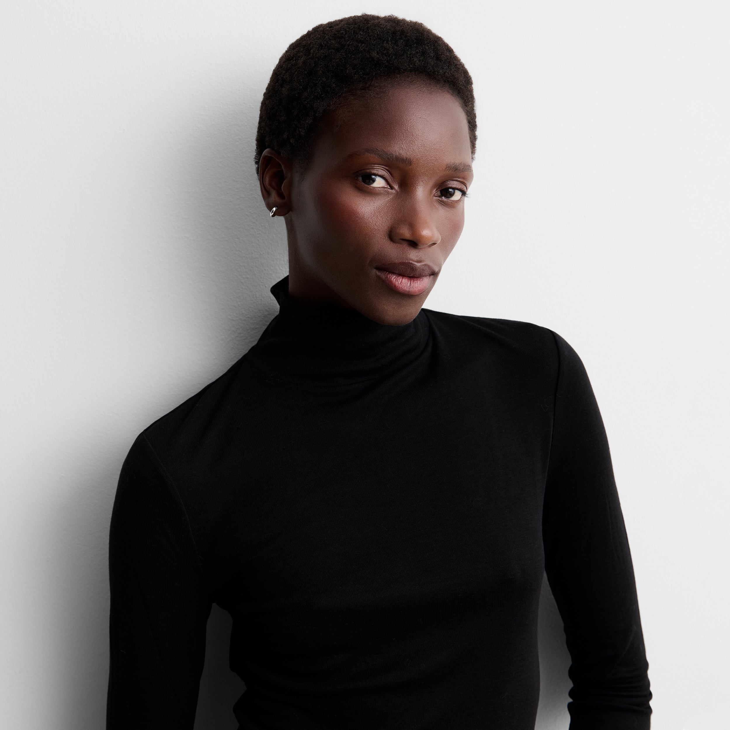 High-neck t-shirt