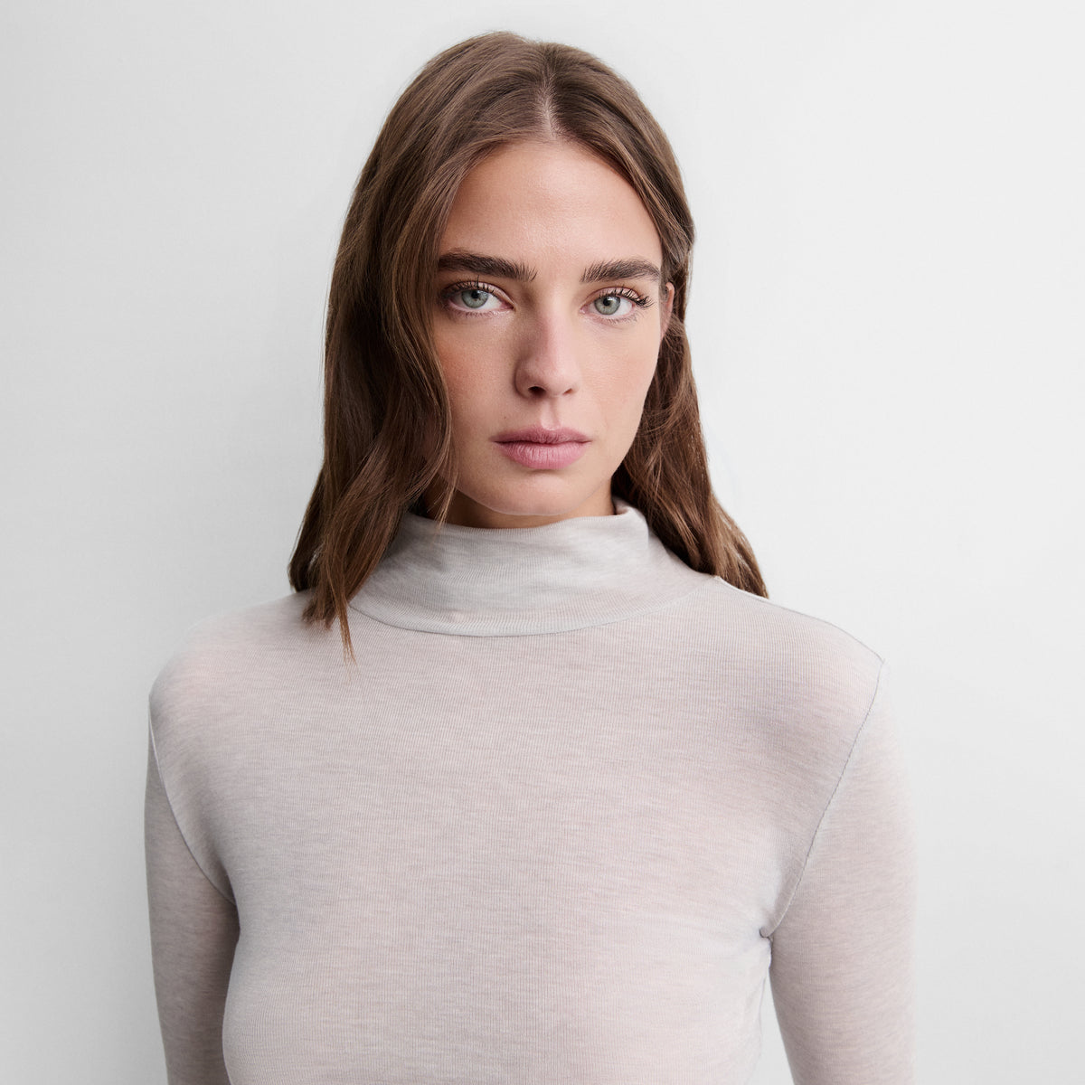 High-neck t-shirt