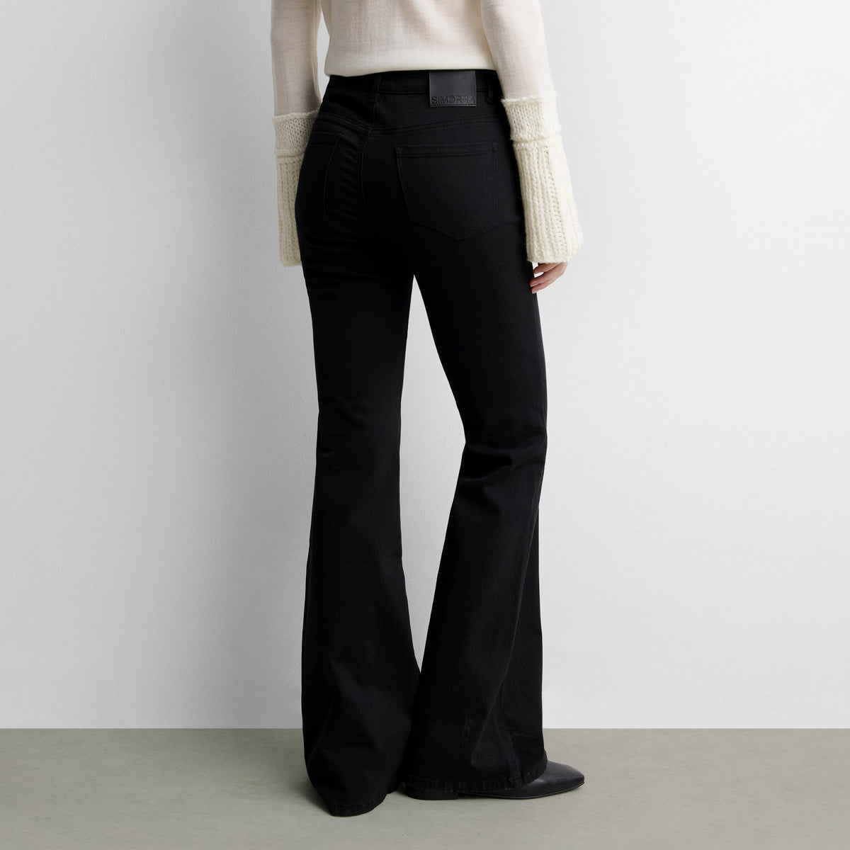 Pantalon en jean évasé