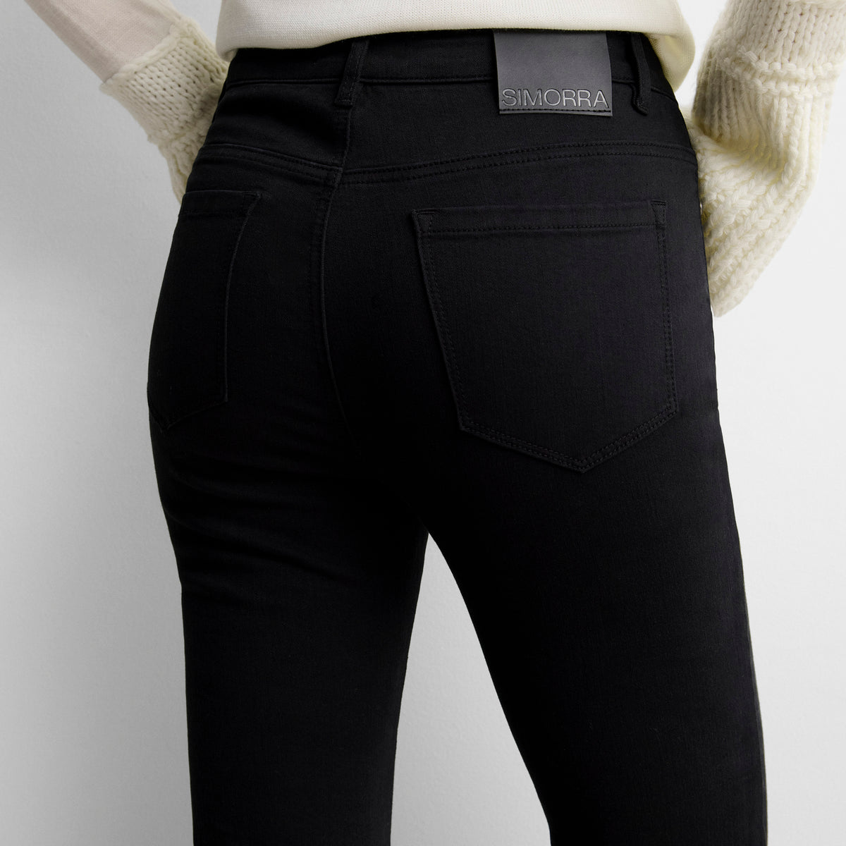 Pantalon en jean évasé