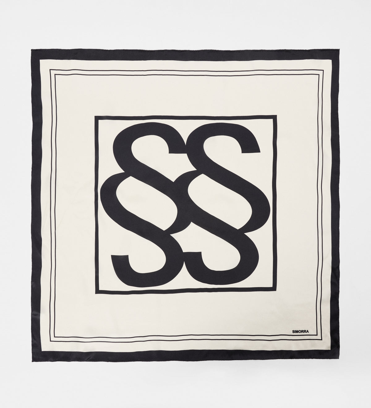 Foulard en soie logo