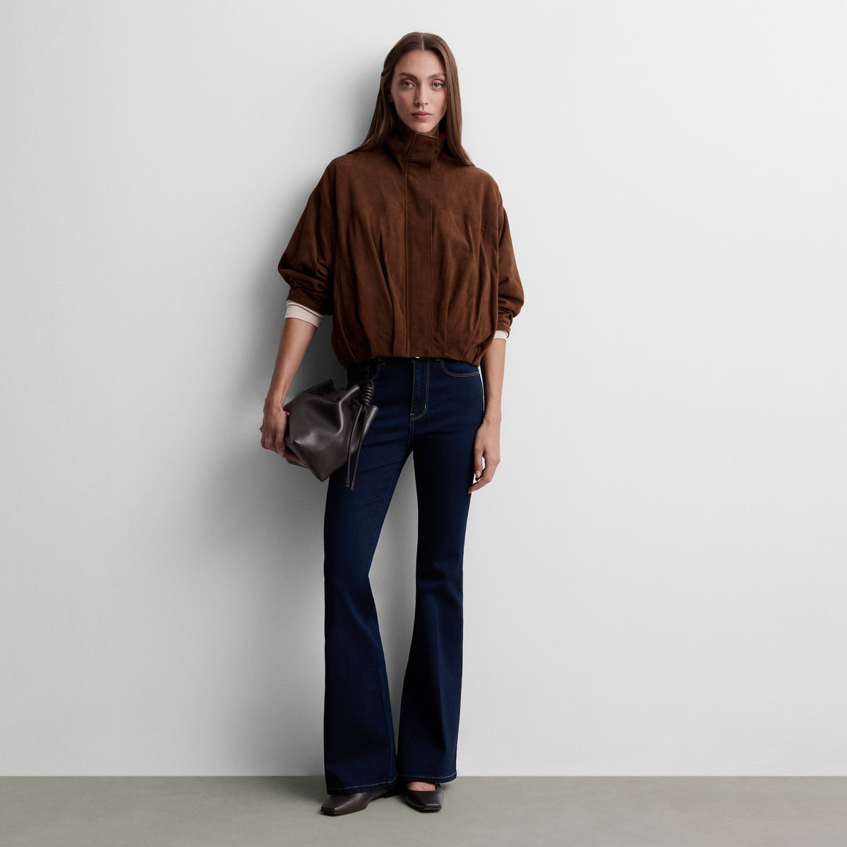 Pantalon en jean évasé