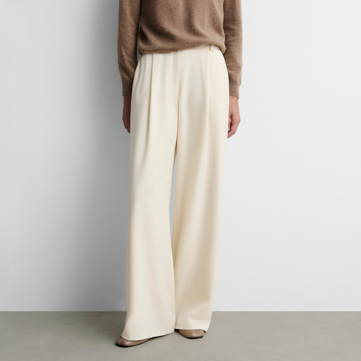 Pantalon large à pinces