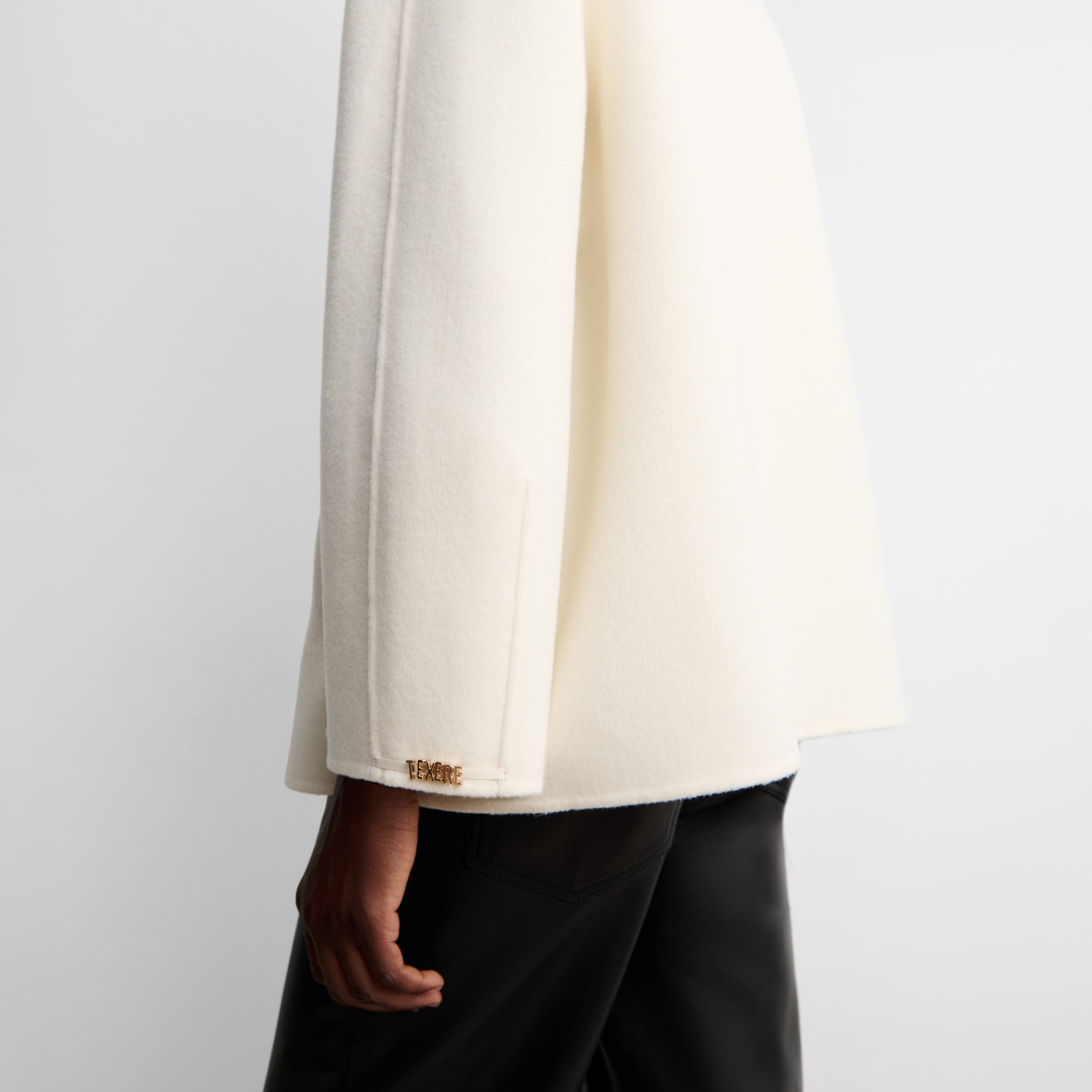 Caban en laine double face