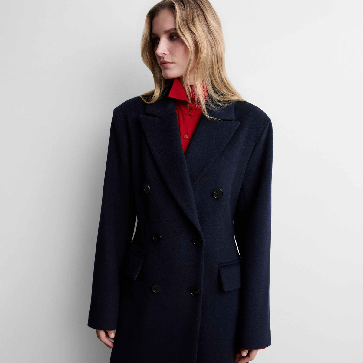 Manteau tailleur double face