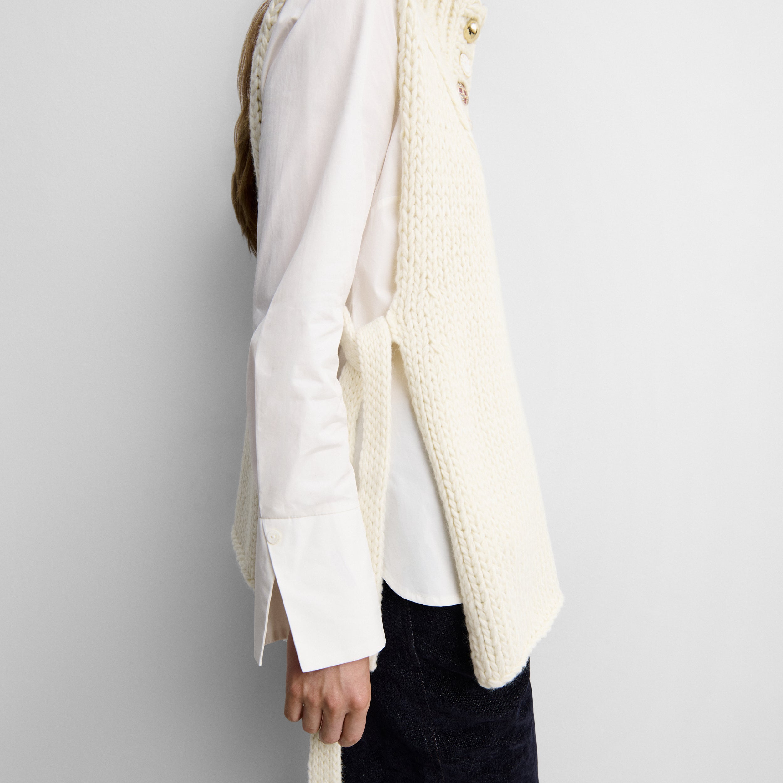 Gilet en maille à boutons