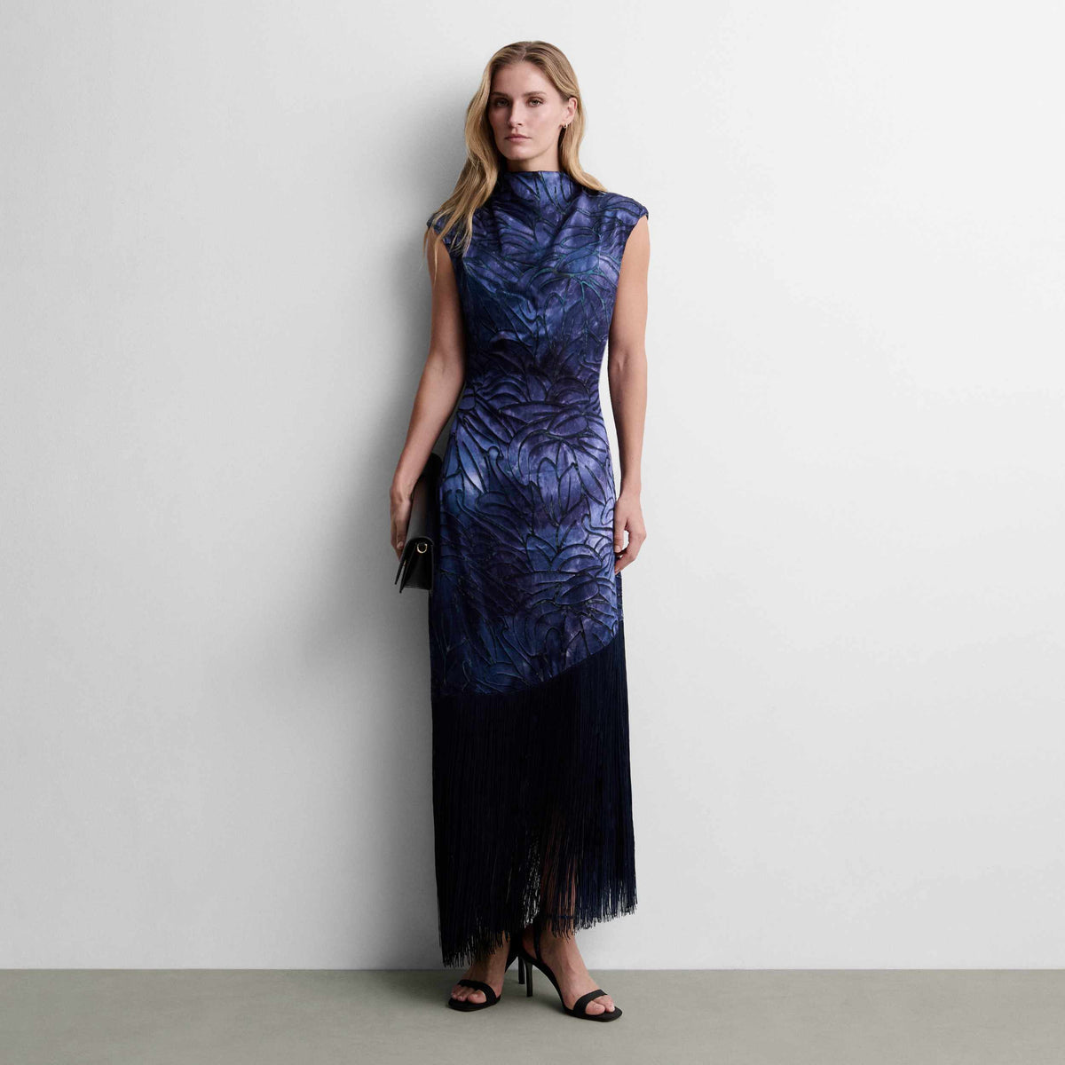 Robe midi à franges