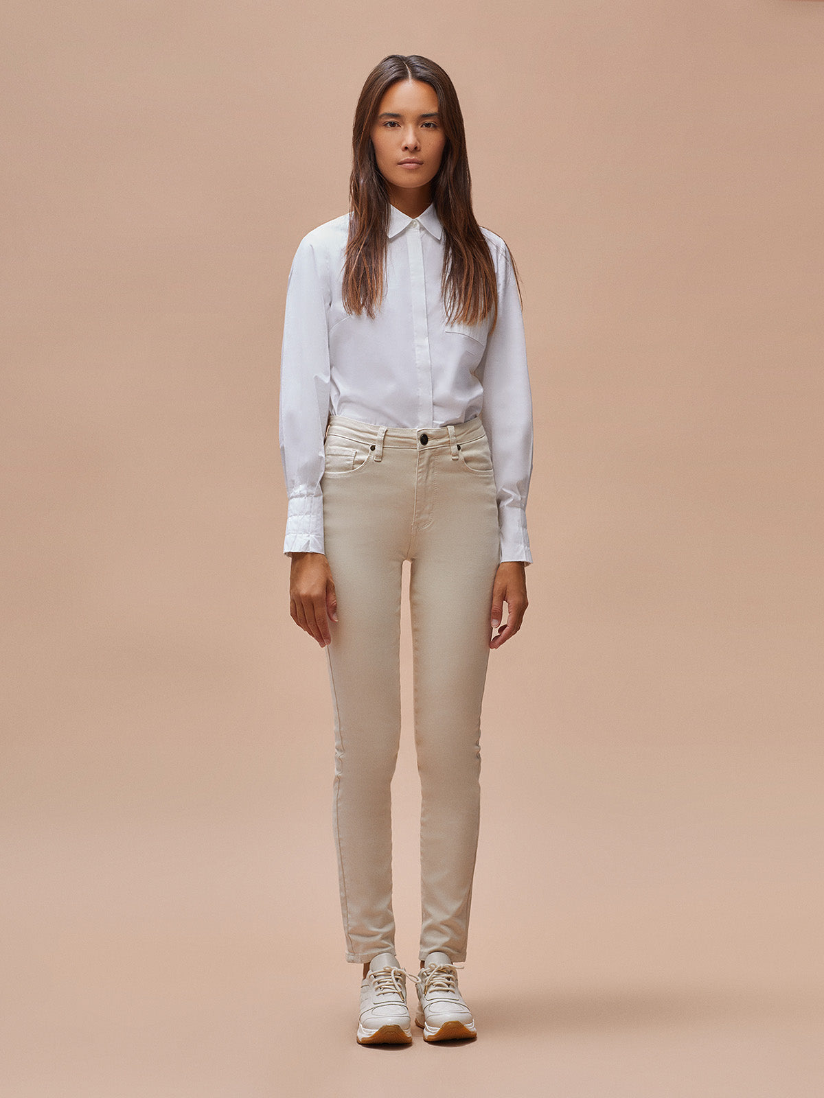 Pantalón pitillo algodón